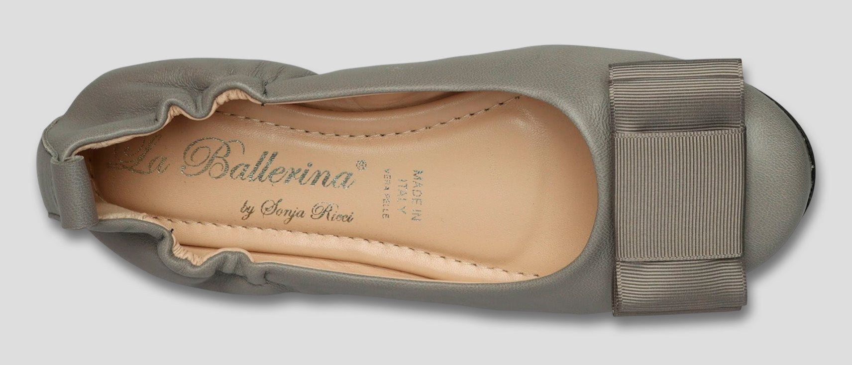 La Ballerina Soft Damen-Ballerinas Leder grau [51] - La Ballerina