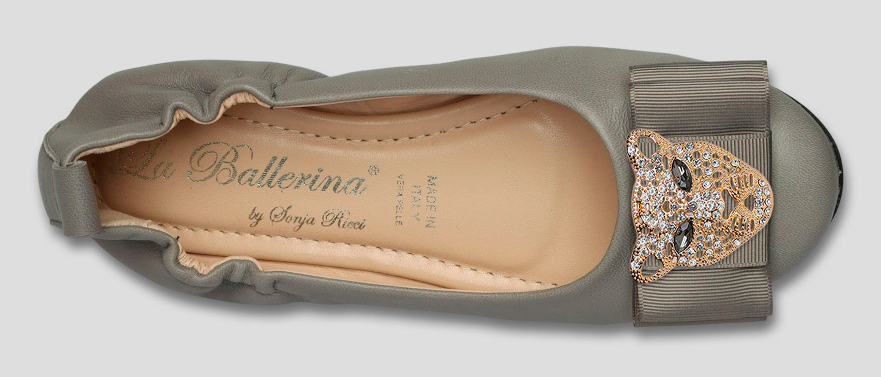 La Ballerina Soft Damen-Ballerinas Leder grau [51] - La Ballerina