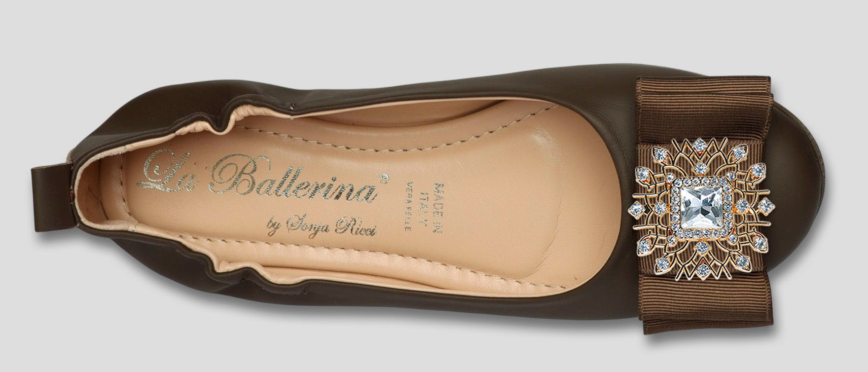 La Ballerina Soft Nappa Braun Damen-Ballerinas Leder – Elegant &amp; Bequem [70] - La Ballerina
