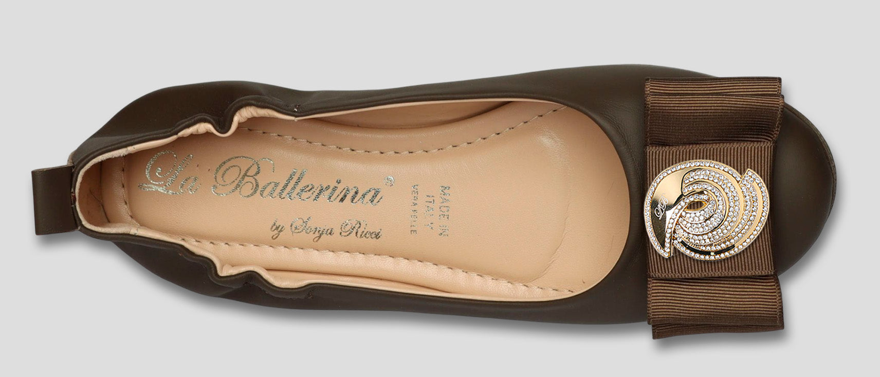 La Ballerina Soft Nappa Braun Damen-Ballerinas Leder – Elegant &amp; Bequem [70] - La Ballerina