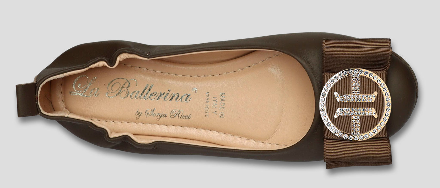 La Ballerina Soft Nappa Braun Damen-Ballerinas Leder – Elegant &amp; Bequem [70] - La Ballerina