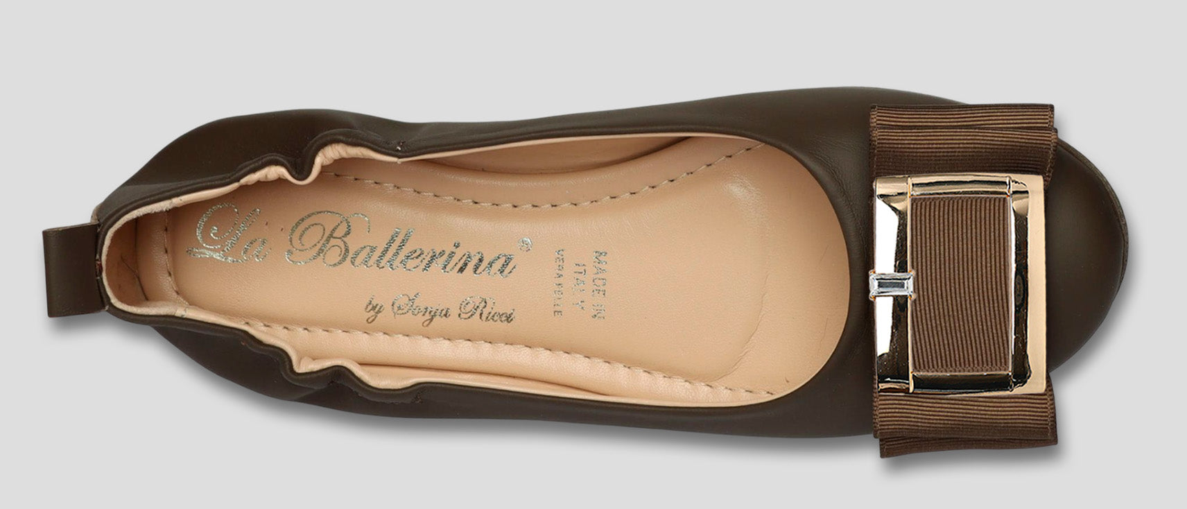 La Ballerina Soft Nappa Braun Damen-Ballerinas Leder – Elegant &amp; Bequem [70] - La Ballerina