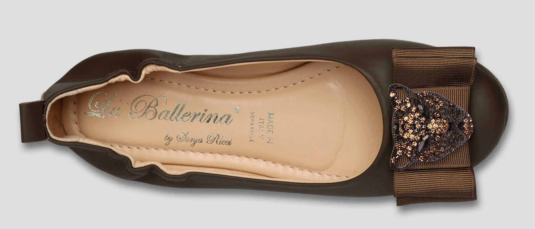 La Ballerina Soft Nappa Braun Damen-Ballerinas Leder – Elegant &amp; Bequem [70] - La Ballerina
