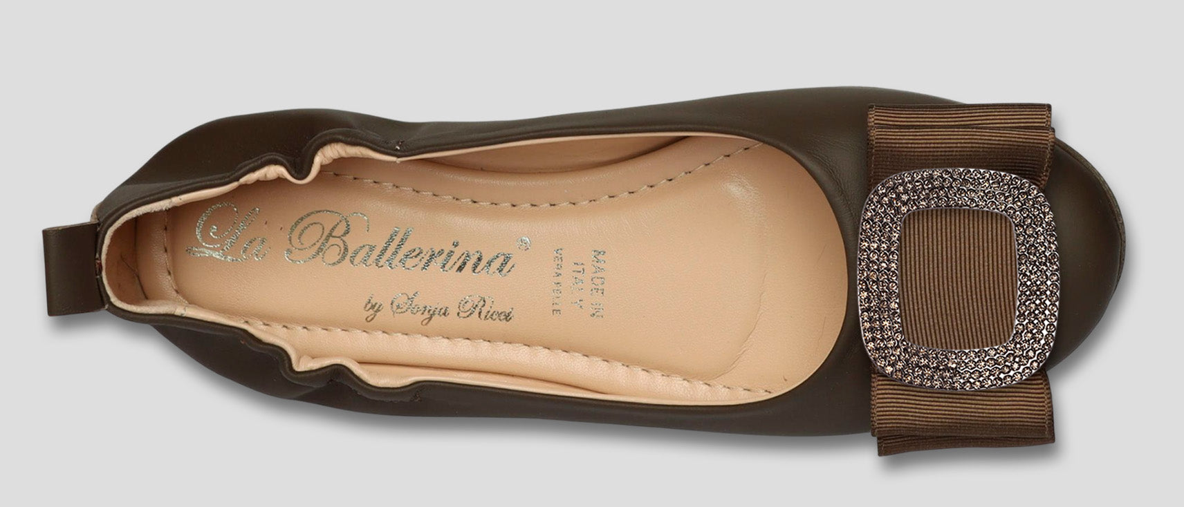 La Ballerina Soft Nappa Braun Damen-Ballerinas Leder – Elegant &amp; Bequem [70] - La Ballerina