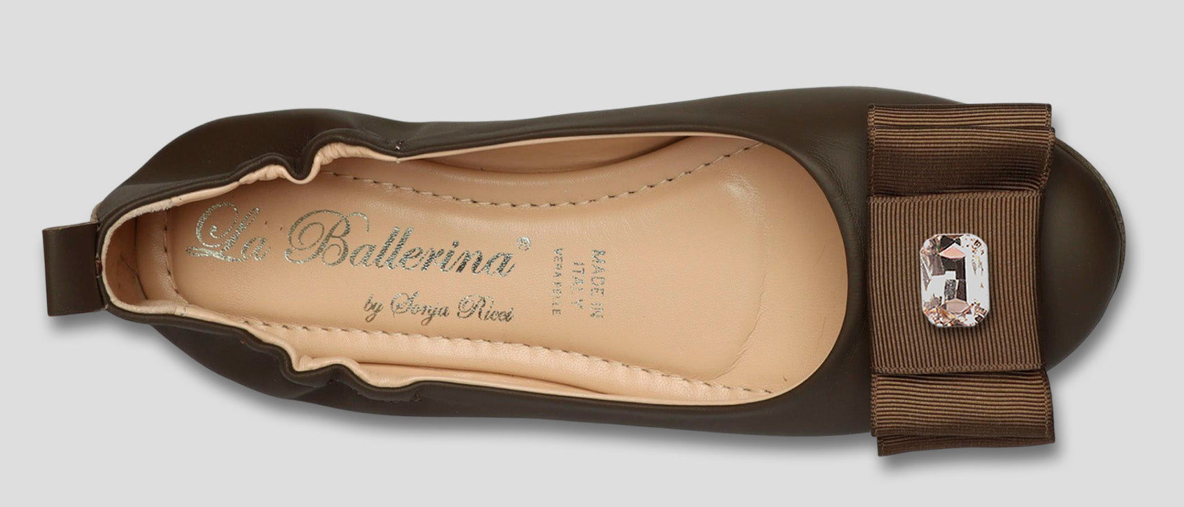 La Ballerina Soft Nappa Braun Damen-Ballerinas Leder – Elegant &amp; Bequem [70] - La Ballerina