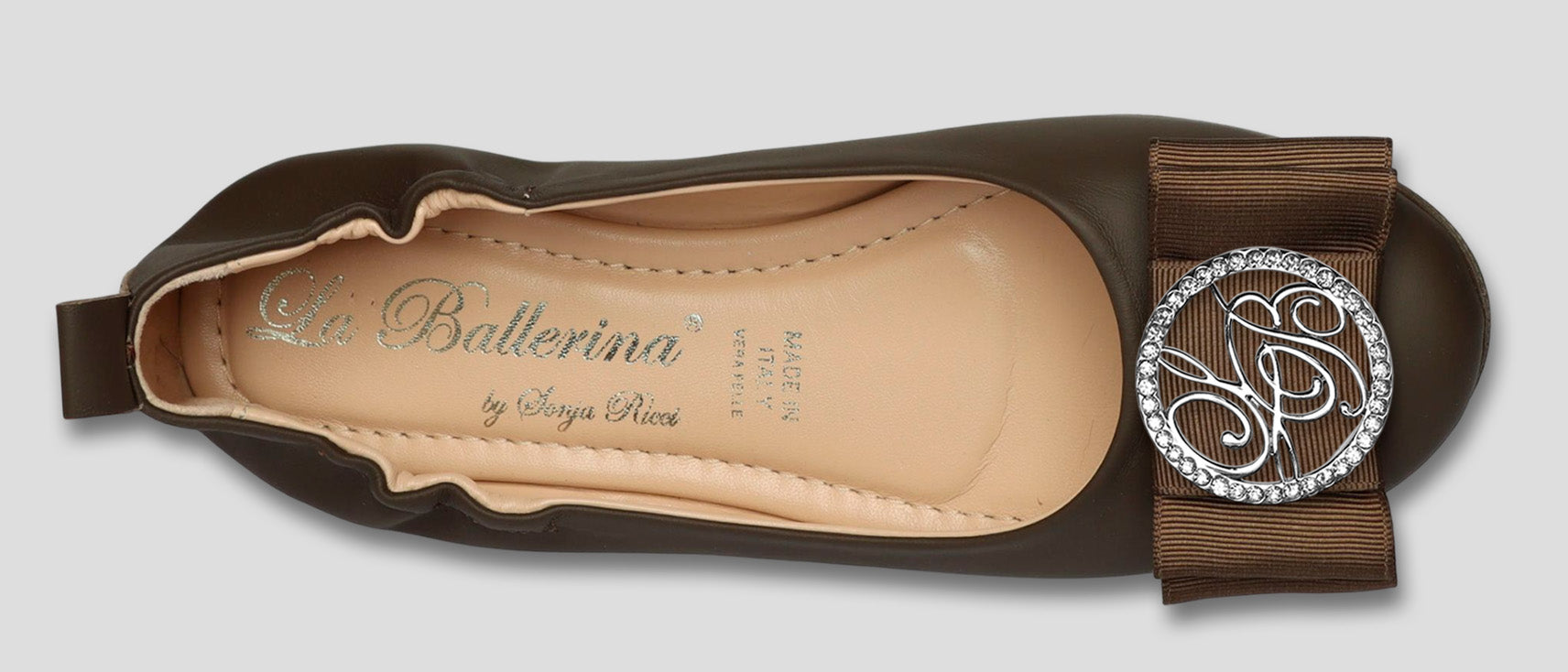 La Ballerina Soft Nappa Braun Damen-Ballerinas Leder – Elegant &amp; Bequem [70] - La Ballerina