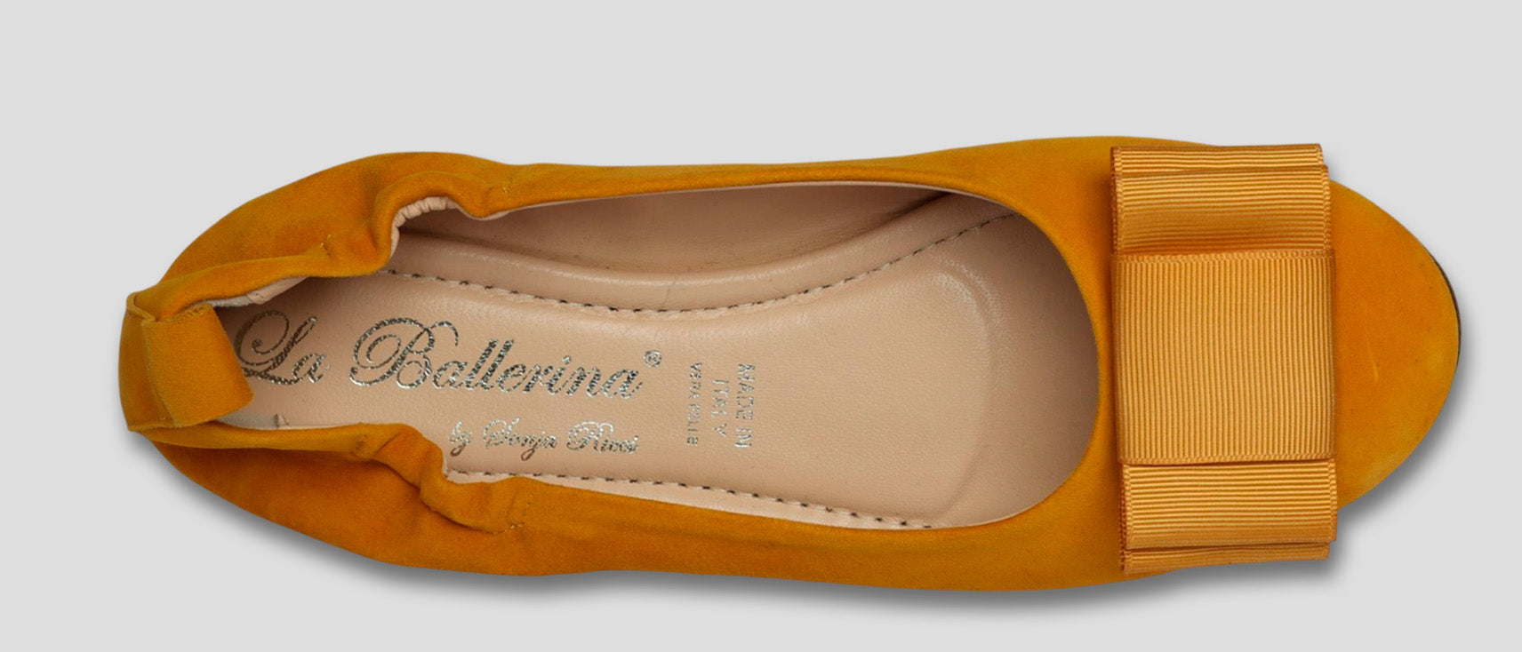 La Ballerina Soft Damen-Ballerinas Velours Orange [55] - La Ballerina