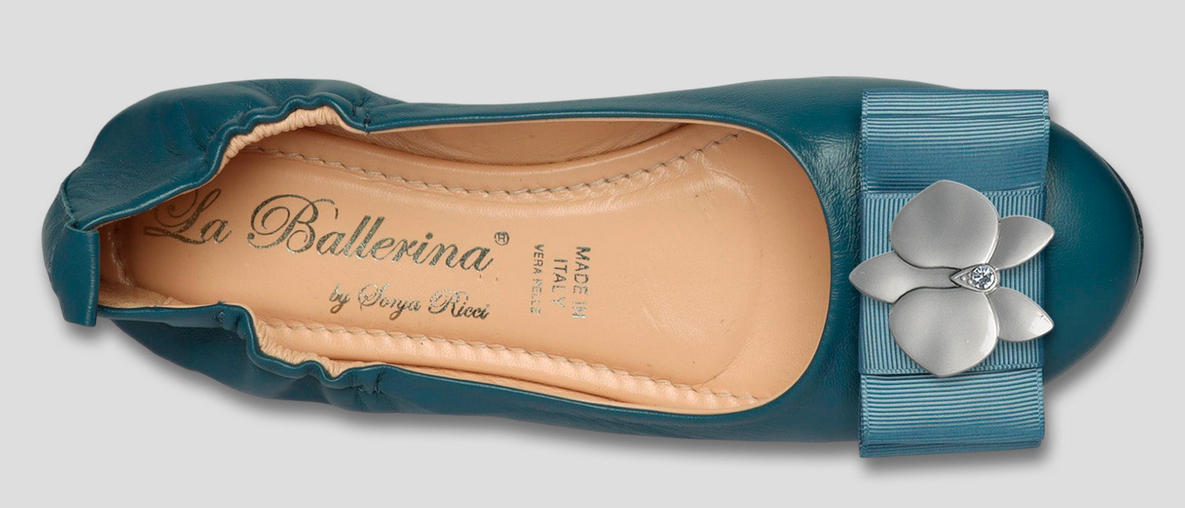 La Ballerina Soft Damen-Ballerinas Nappa Petrol [71] - La Ballerina