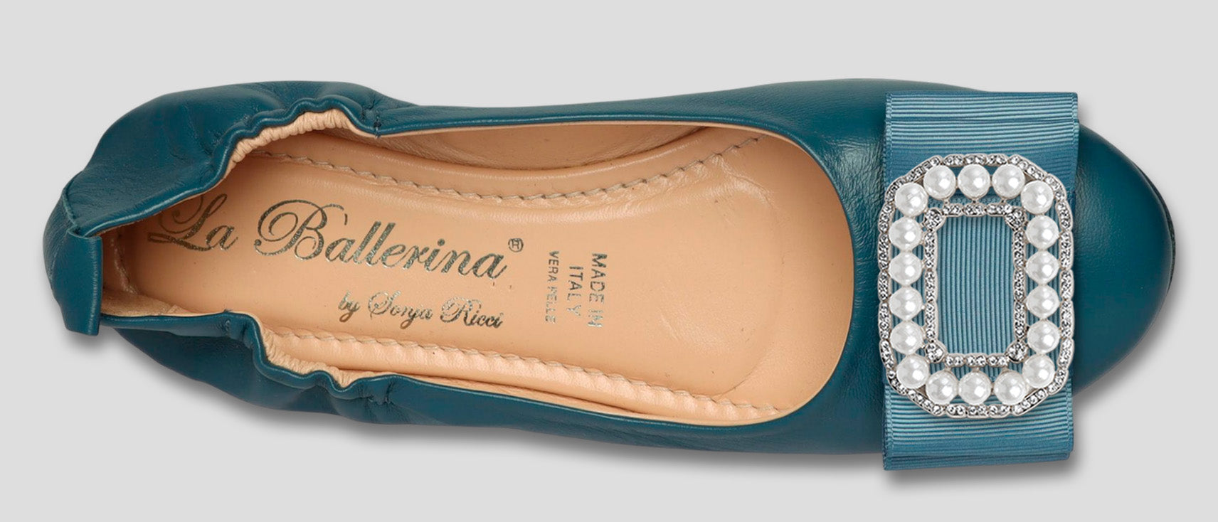 La Ballerina Soft Damen-Ballerinas Nappa Petrol [71] - La Ballerina