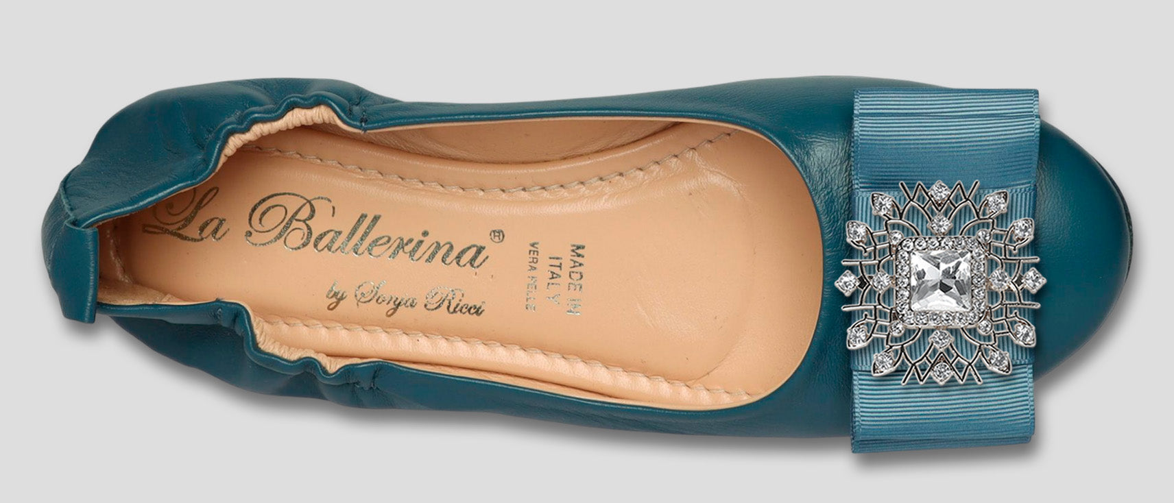 La Ballerina Soft Damen-Ballerinas Nappa Petrol [71] - La Ballerina