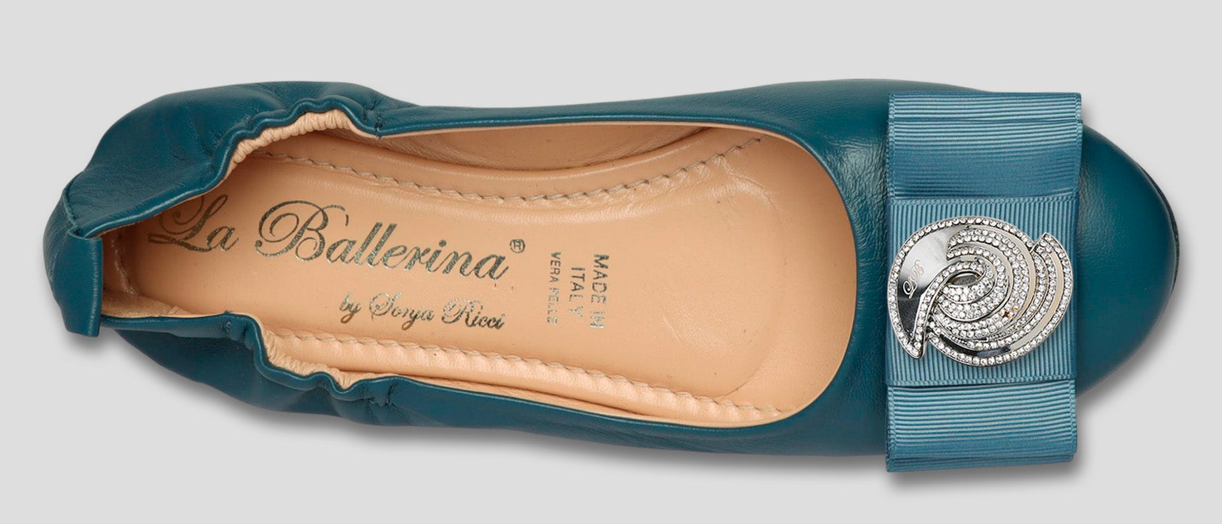 La Ballerina Soft Damen-Ballerinas Nappa Petrol [71] - La Ballerina