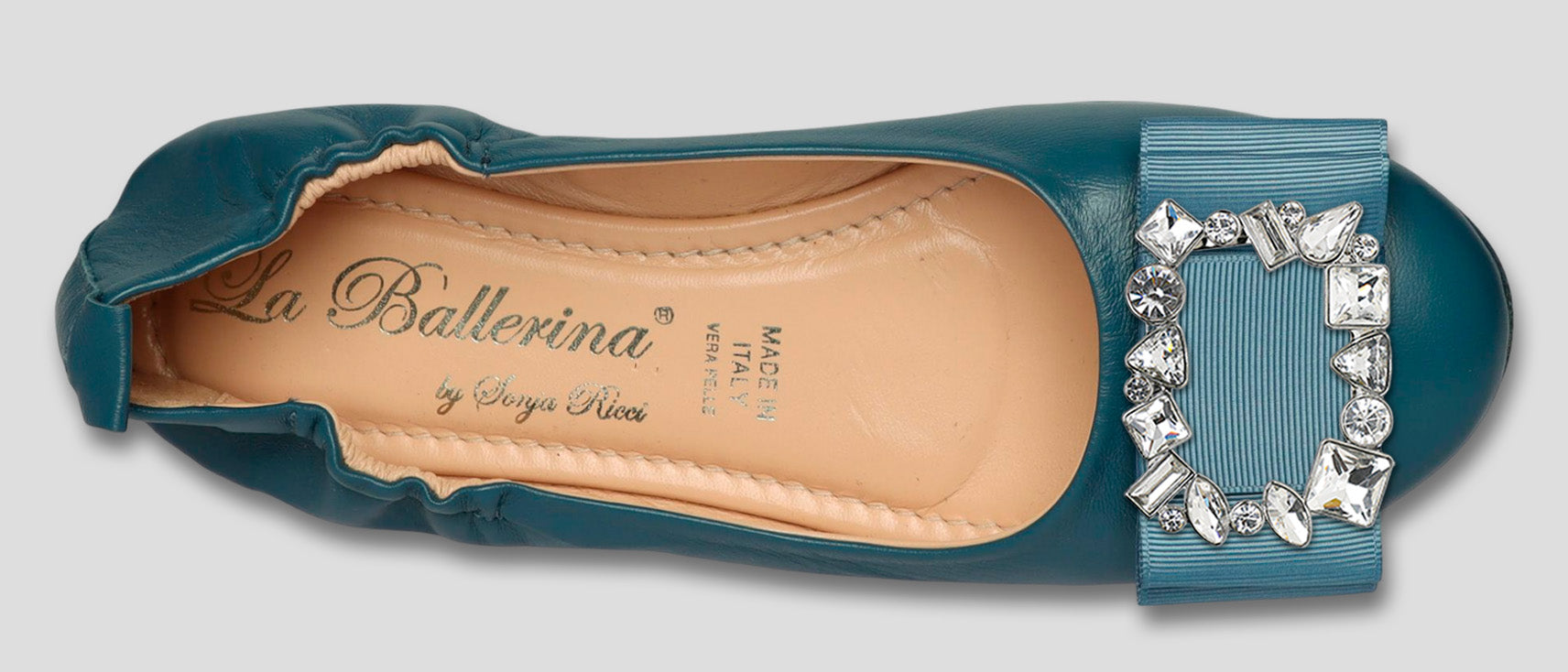 La Ballerina Soft Damen-Ballerinas Nappa Petrol [71] - La Ballerina
