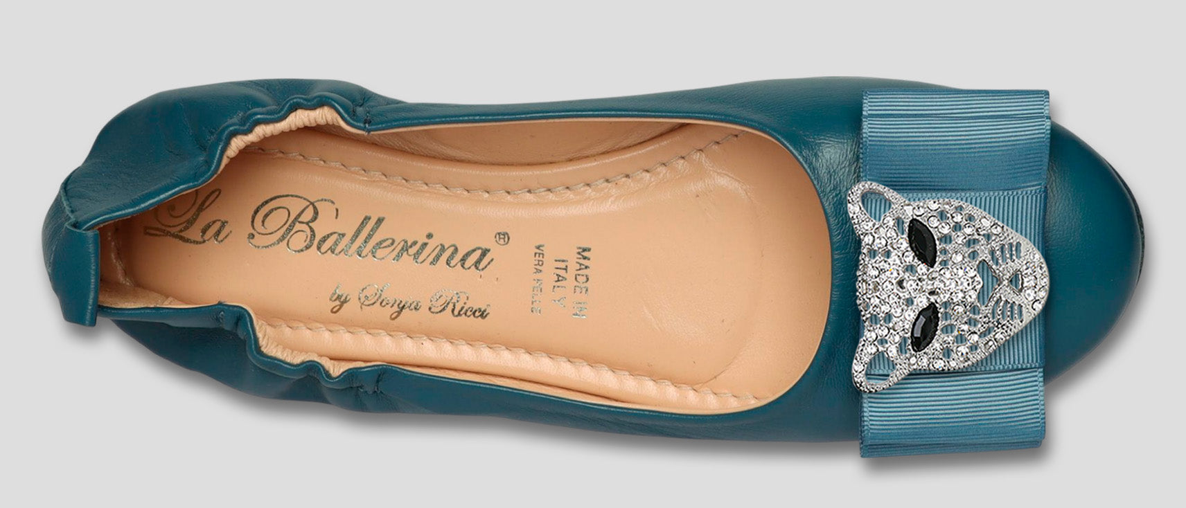 La Ballerina Soft Damen-Ballerinas Nappa Petrol [71] - La Ballerina