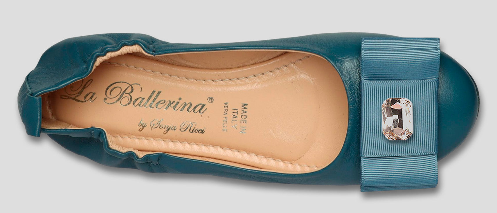 La Ballerina Soft Damen-Ballerinas Nappa Petrol [71] - La Ballerina