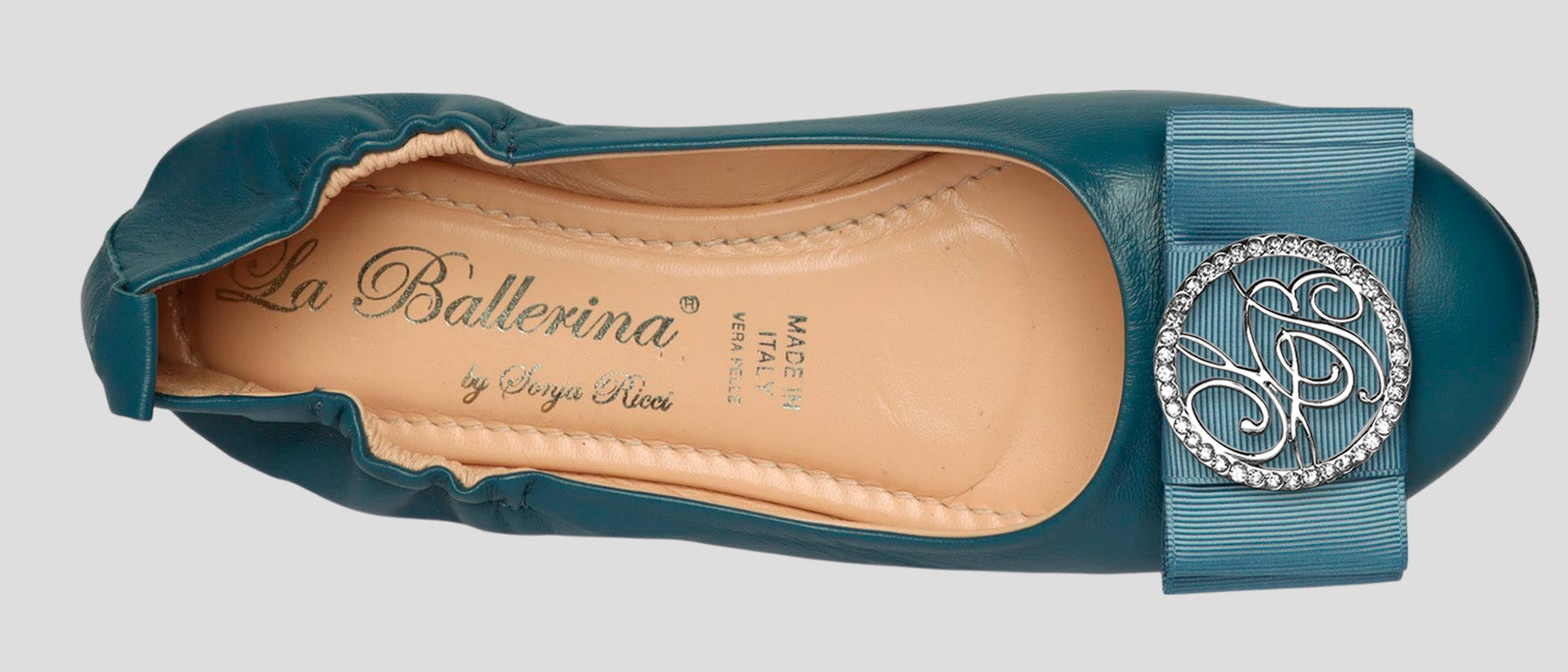 La Ballerina Soft Damen-Ballerinas Nappa Petrol [71] - La Ballerina