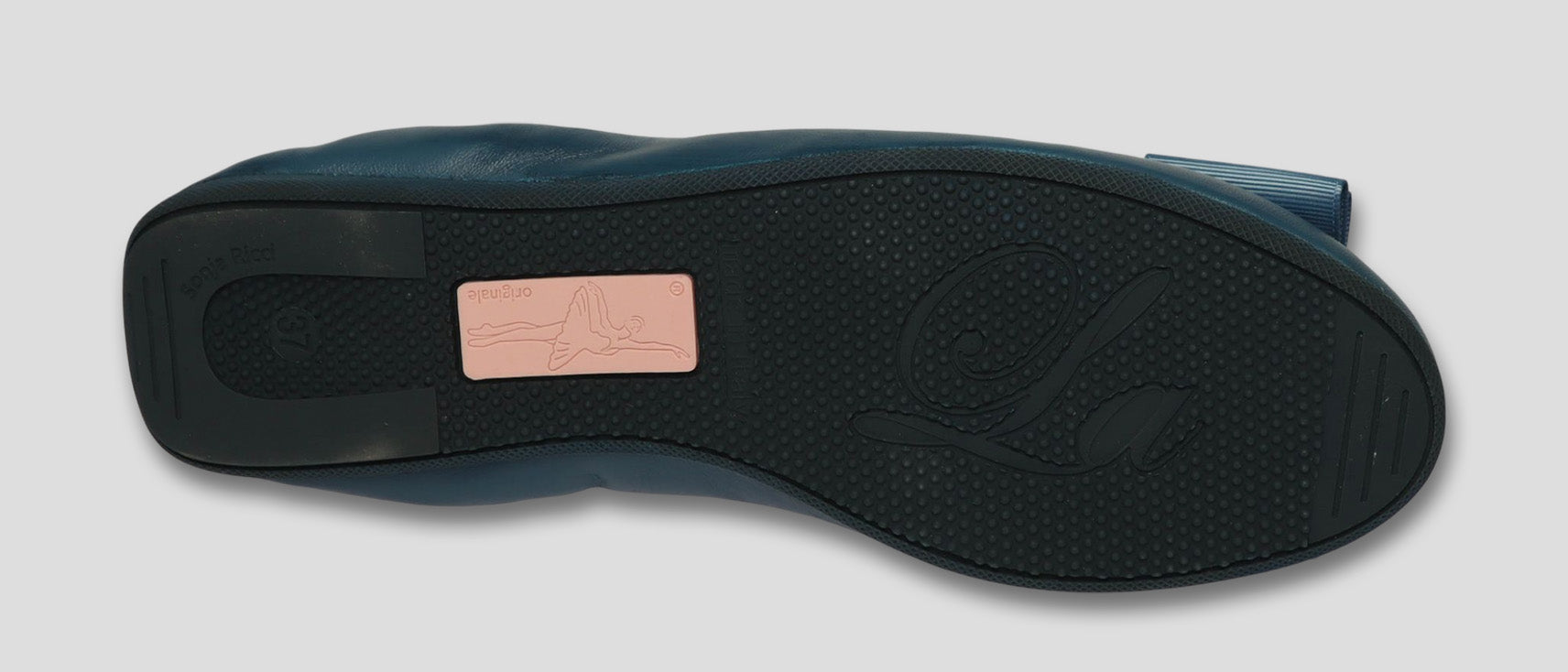 La Ballerina Soft Damen-Ballerinas Nappa Petrol [71] - La Ballerina