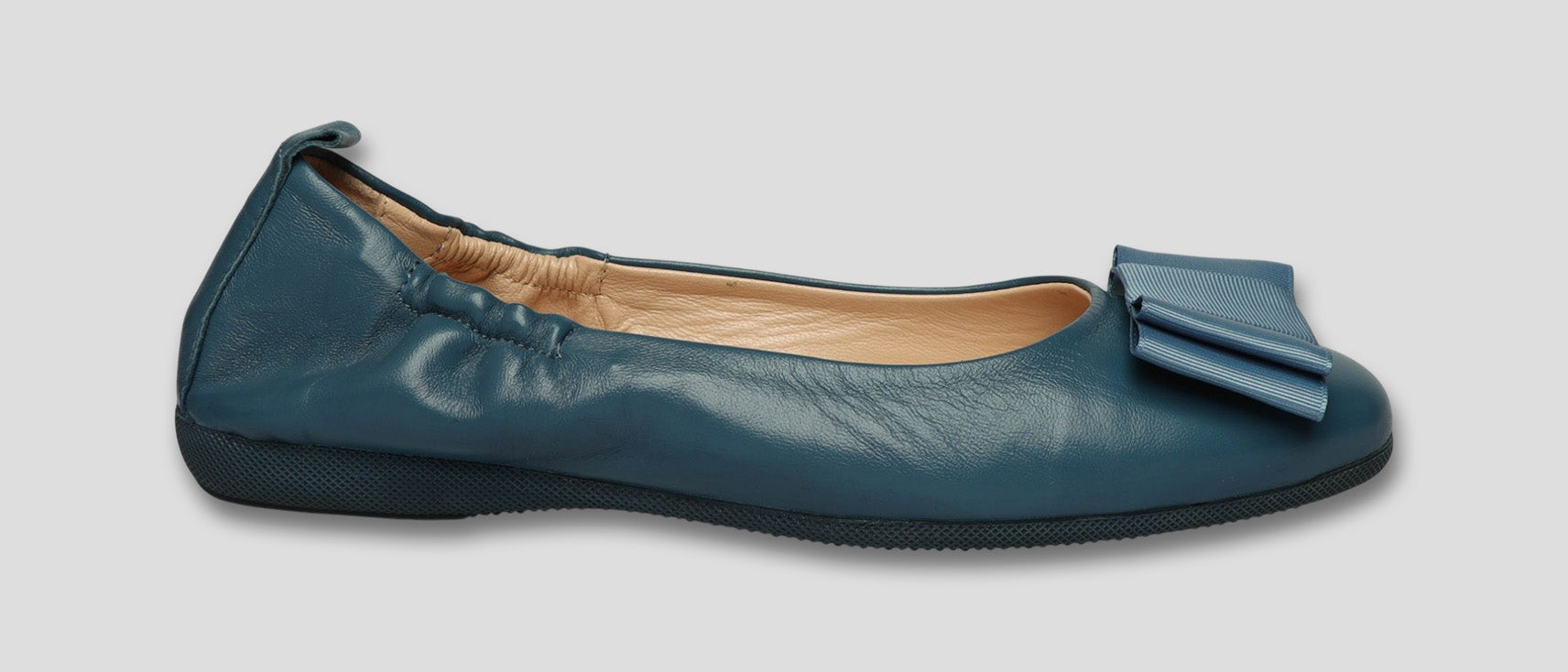 La Ballerina Soft Damen-Ballerinas Nappa Petrol [71] - La Ballerina