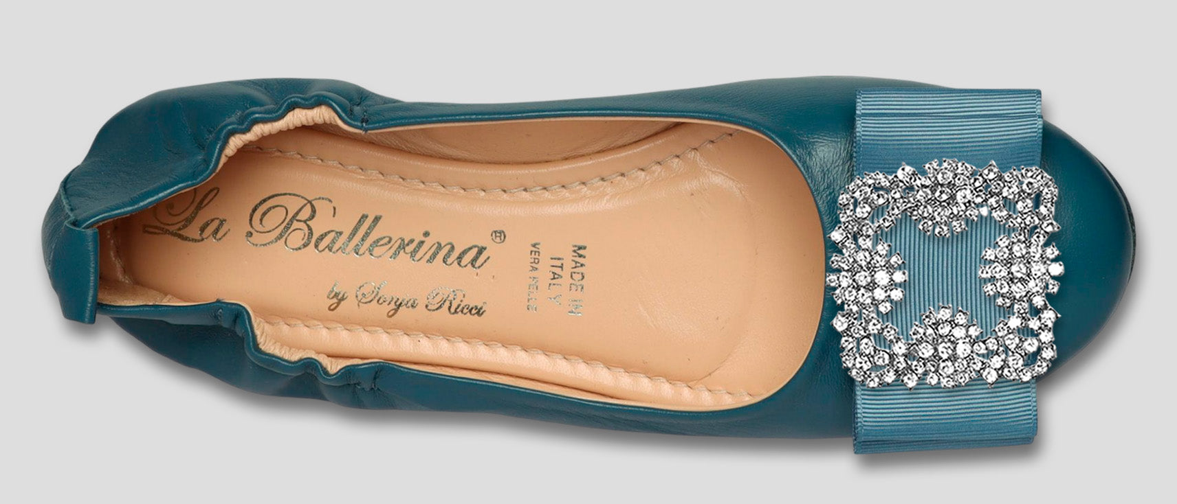 La Ballerina Soft Damen-Ballerinas Nappa Petrol [71] - La Ballerina
