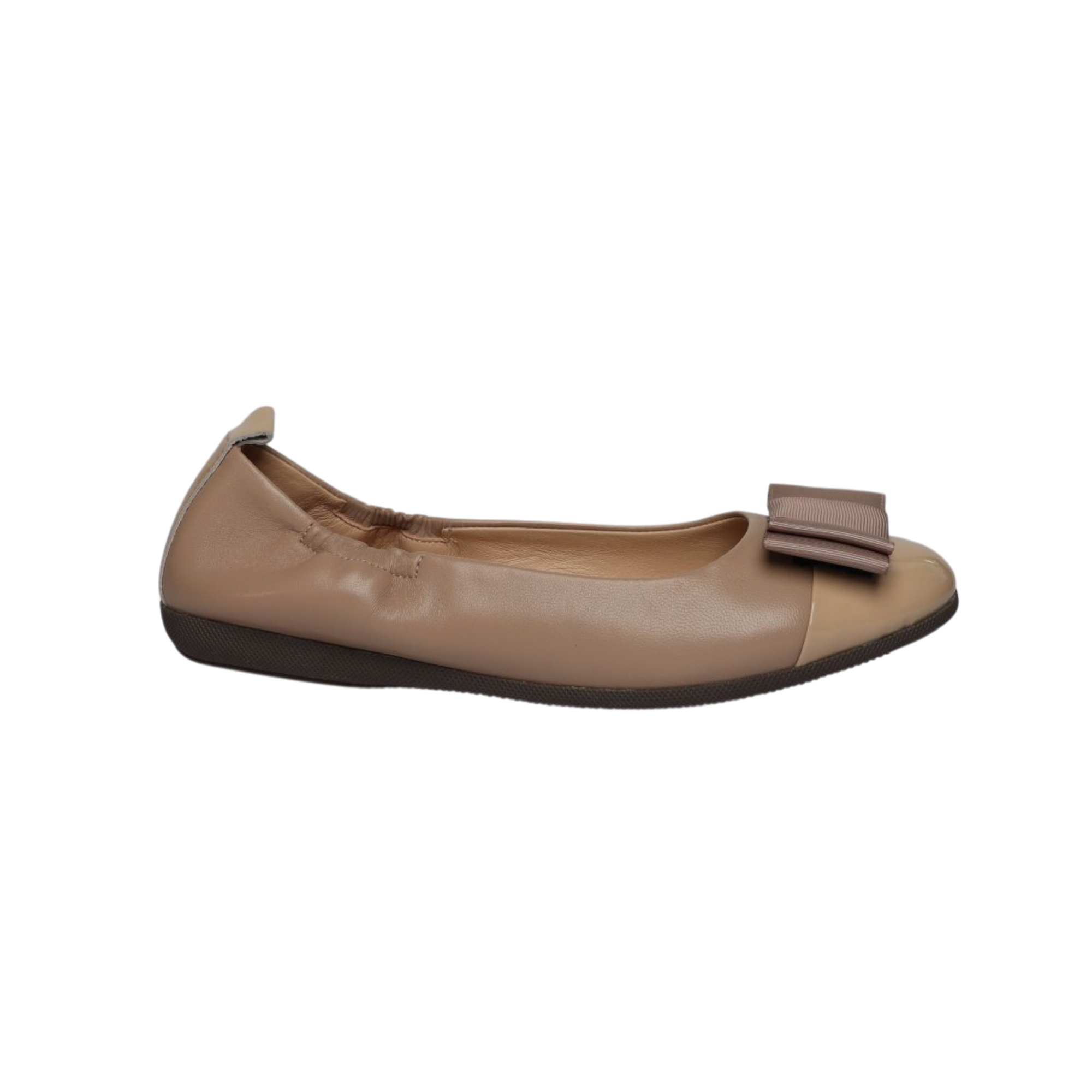 La Ballerina Soft – Bequeme Damen-Ballerinas aus Leder mit Elastik Beige 51 - La Ballerina