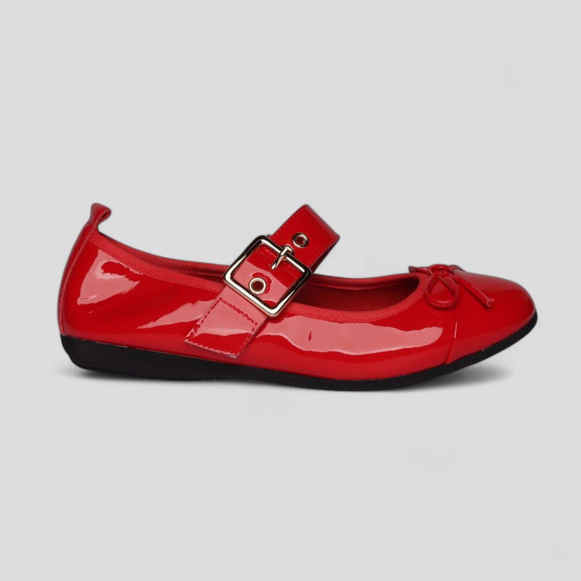 La Ballerina Teatro Mary Jane – Rote Lackleder Ballerinas 10-26S - La Ballerina