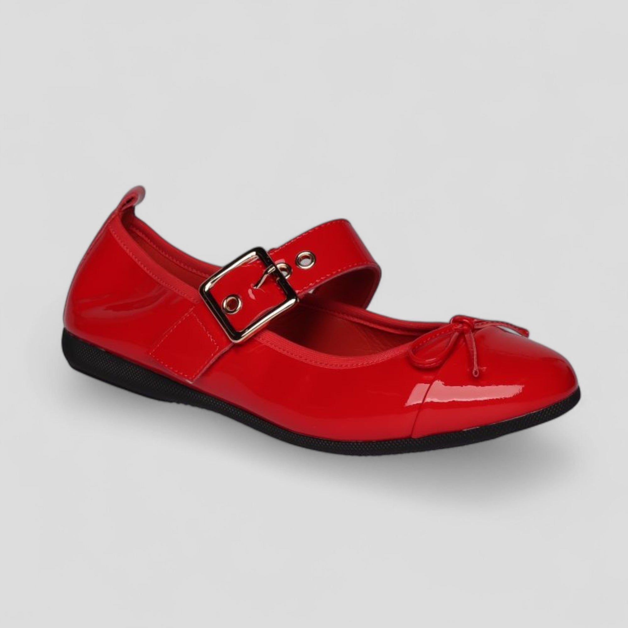 La Ballerina Teatro Mary Jane – Rote Lackleder Ballerinas 10-26S - La Ballerina