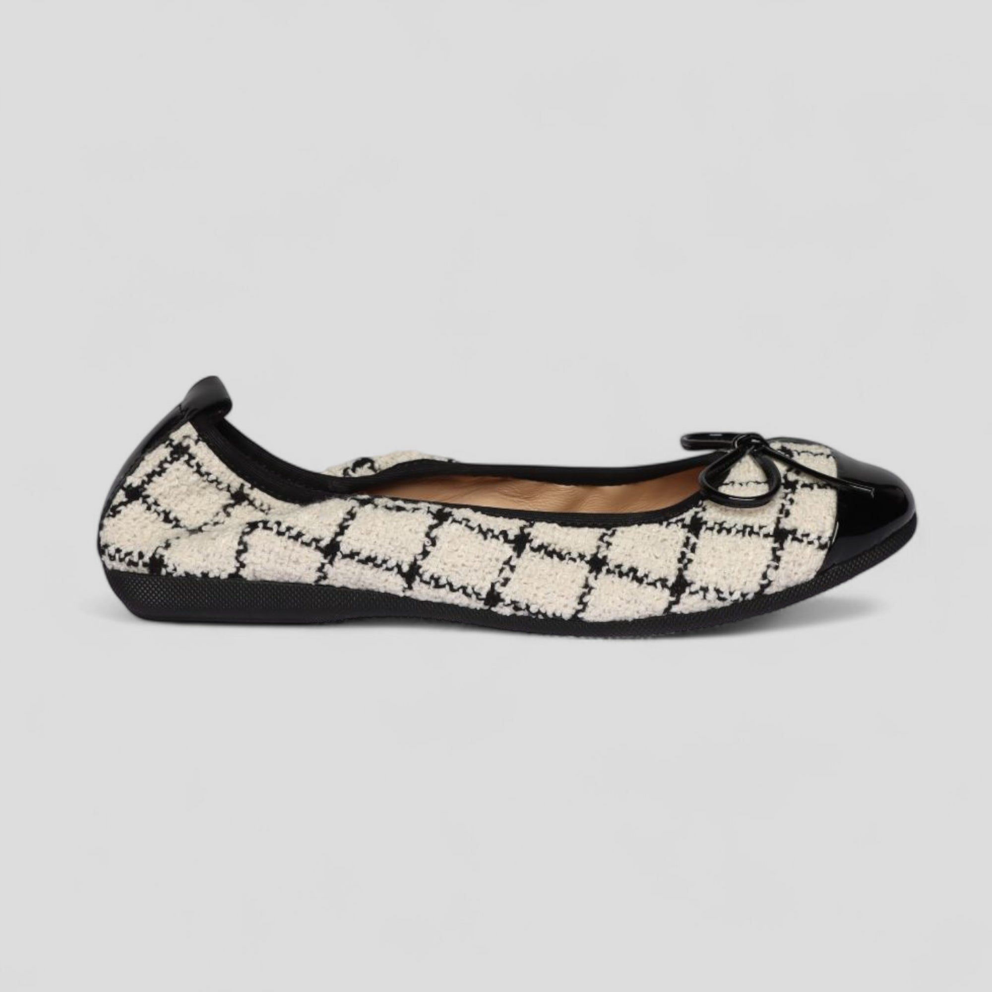 La Ballerina Teatro Écru Atelier – Ballerinas mit Lackspitze 12-26S - La Ballerina