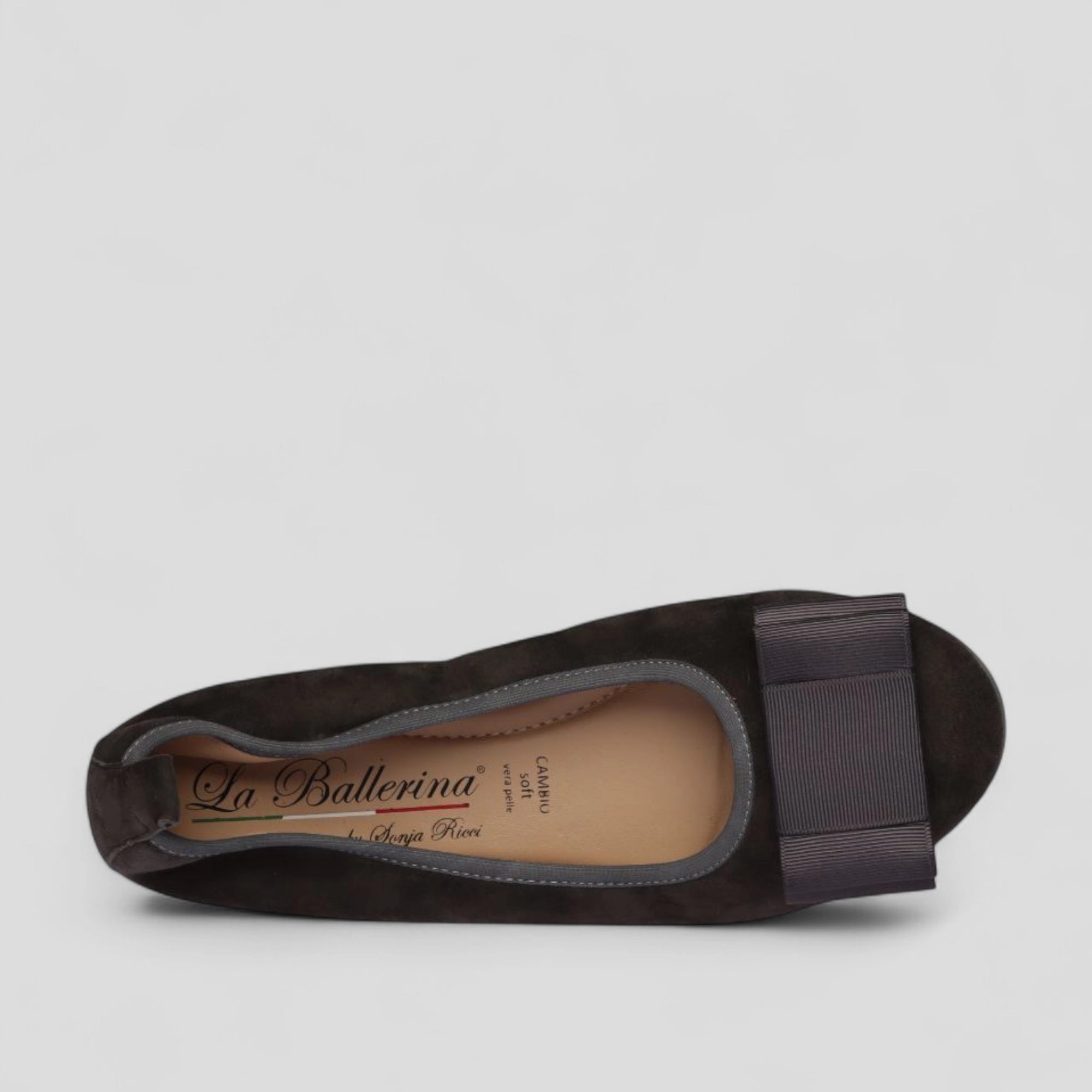 Damen Ballerinas Tiefgrau Veloursleder – La Ballerina Cambio 16-26S - La Ballerina