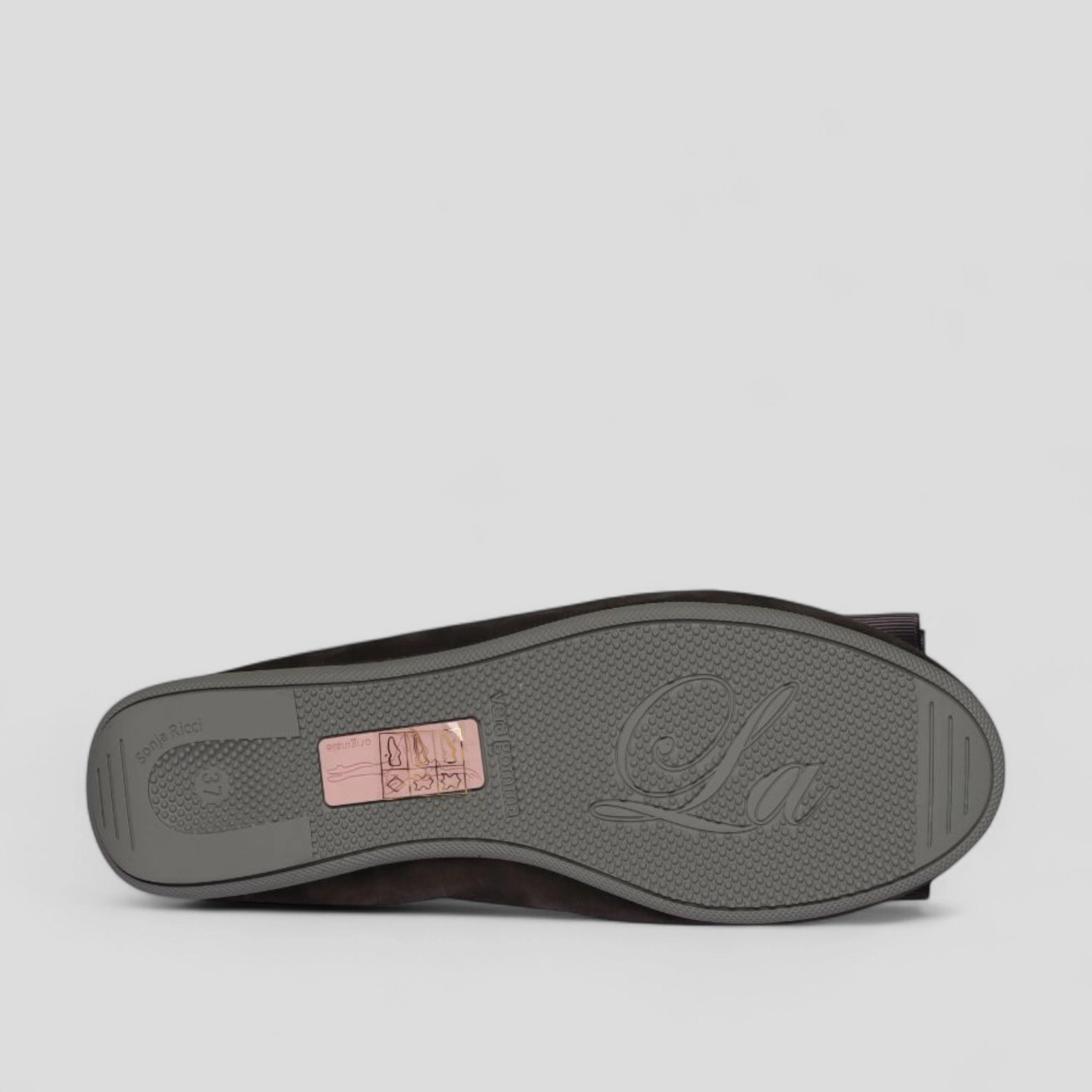 Damen Ballerinas Tiefgrau Veloursleder – La Ballerina Cambio 16-26S - La Ballerina