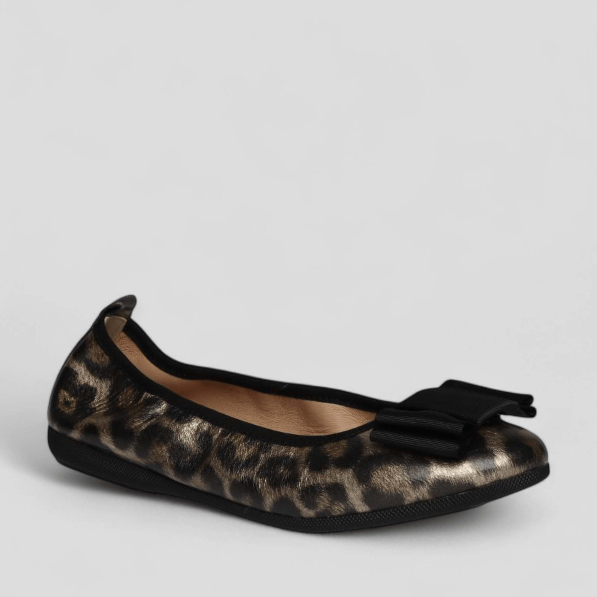La Ballerina Cambio Leo Bronze – Luxus Damen Ballerinas Metallic Leder 24-26S - La Ballerina