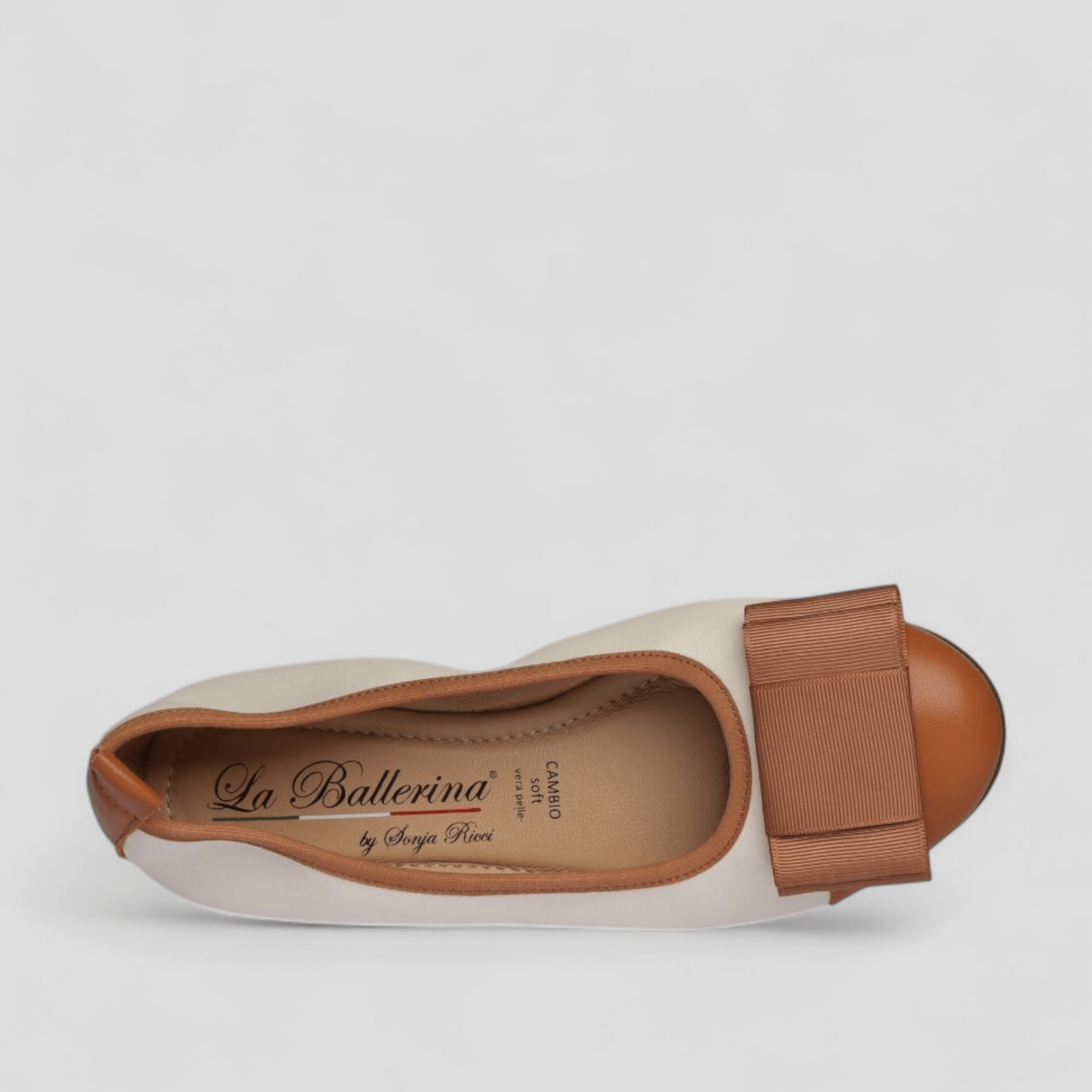 La Ballerina Cambio Cremeweiß Cognac 25-26S - La Ballerina