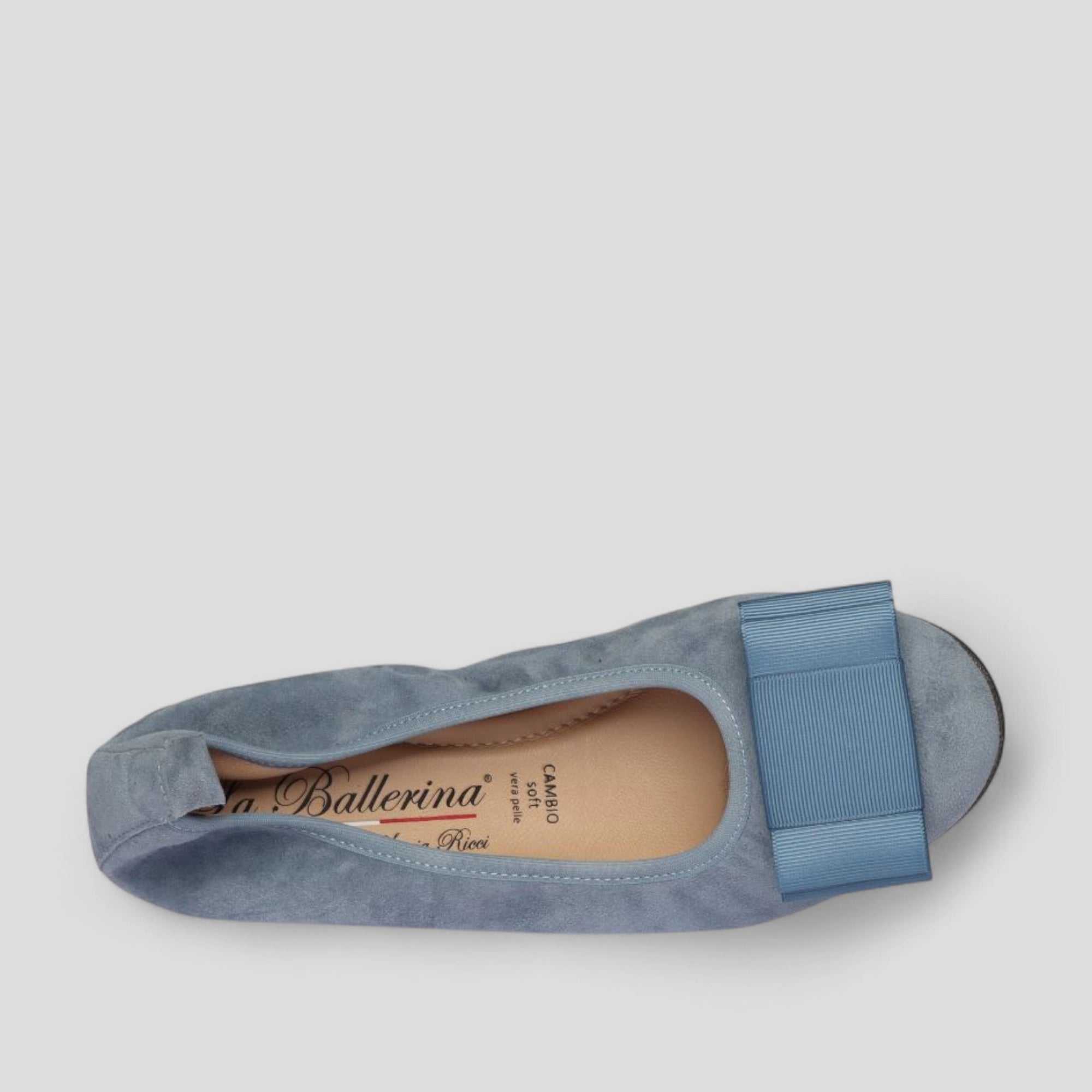 La Ballerina Cambio Hellblau – Damen Ballerinas aus Leder 2-26S - La Ballerina