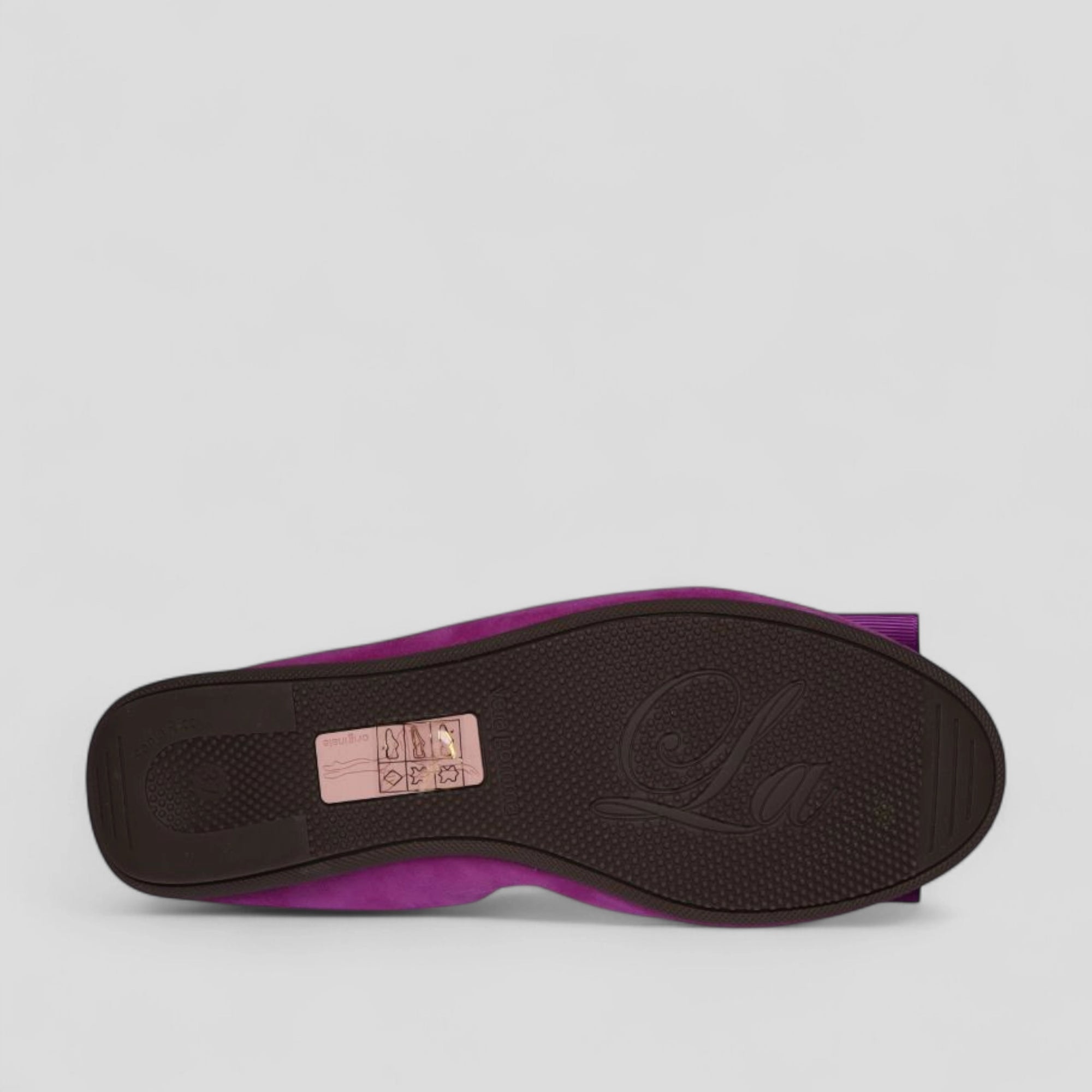 La Ballerina Cambio Fuchsia – Damen Ballerinas aus Veloursleder 8-26S - La Ballerina