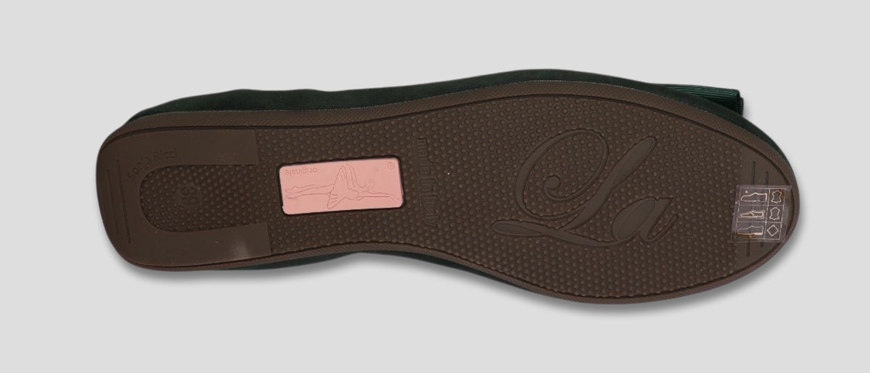 La Ballerina Soft – Bequeme Damen-Ballerinas aus Leder mit Elastik grün[12]