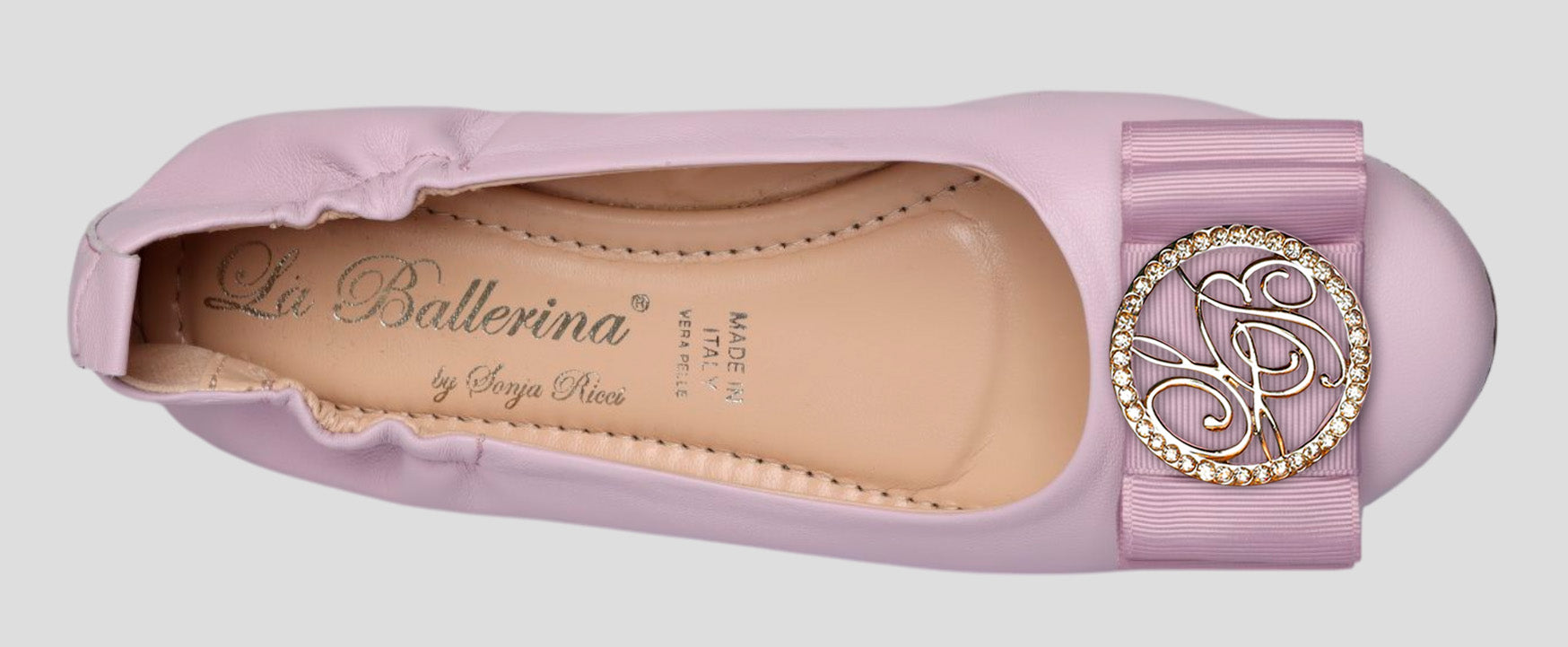 La Ballerina Soft – Bequeme Damen-Ballerinas aus Leder mit Elastik lavanda[58] - La Ballerina