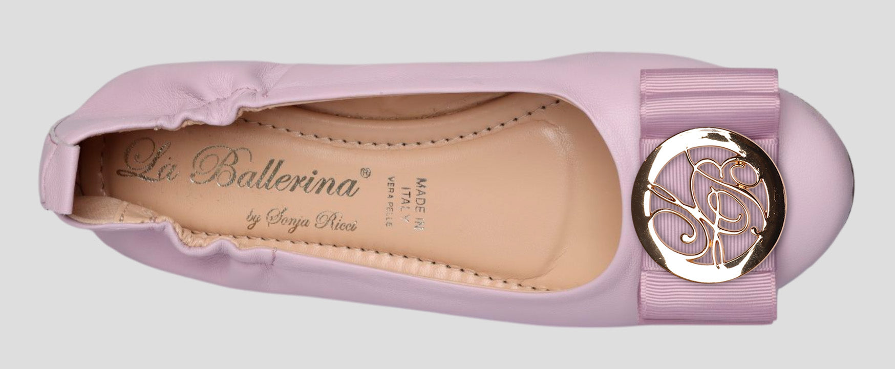 La Ballerina Soft – Bequeme Damen-Ballerinas aus Leder mit Elastik lavanda[58] - La Ballerina