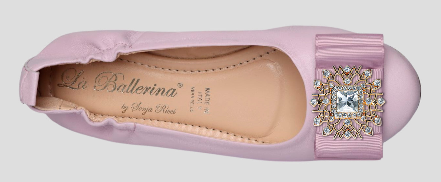 La Ballerina Soft – Bequeme Damen-Ballerinas aus Leder mit Elastik lavanda[58] - La Ballerina