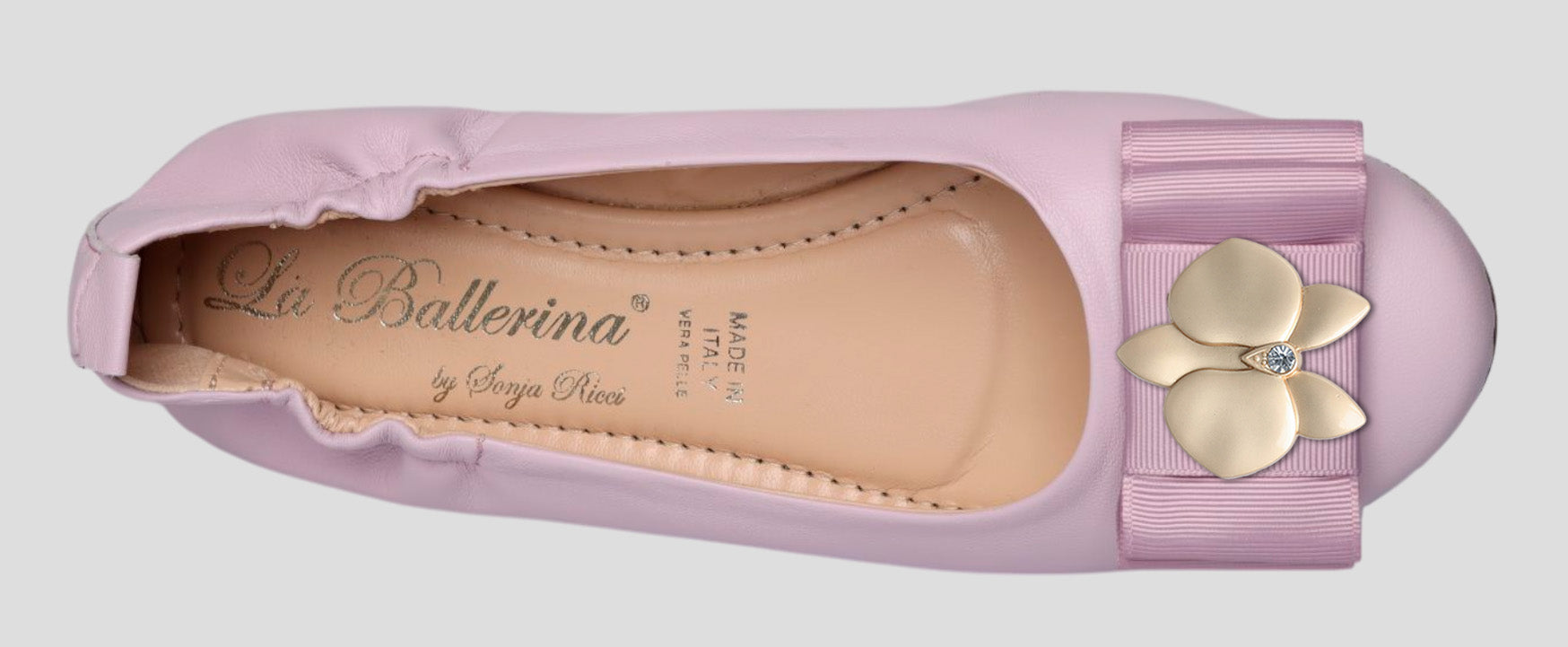 La Ballerina Soft – Bequeme Damen-Ballerinas aus Leder mit Elastik lavanda[58] - La Ballerina