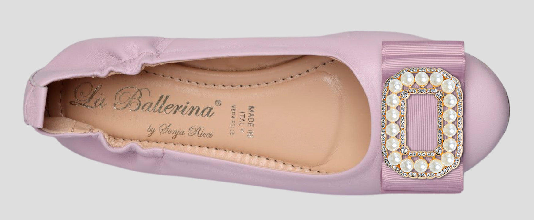 La Ballerina Soft – Bequeme Damen-Ballerinas aus Leder mit Elastik lavanda[58] - La Ballerina