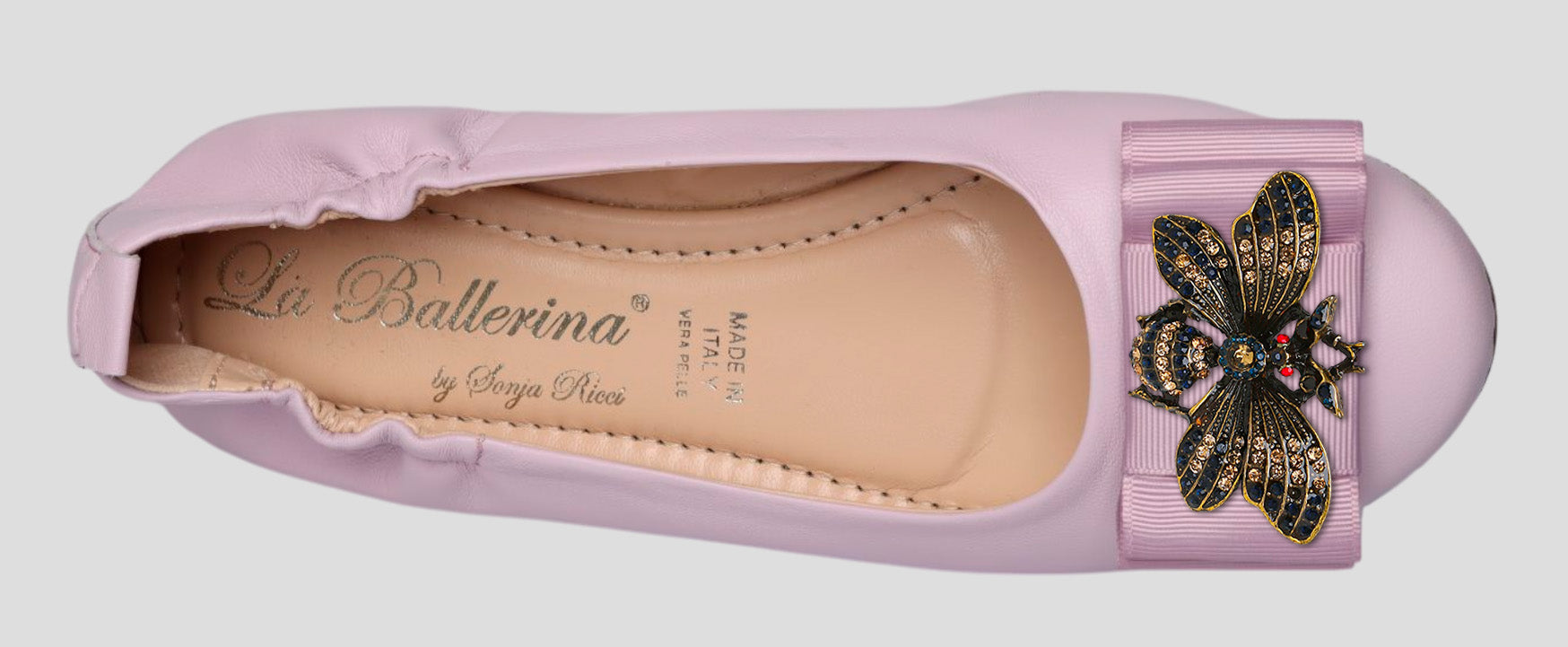 La Ballerina Soft – Bequeme Damen-Ballerinas aus Leder mit Elastik lavanda[58] - La Ballerina