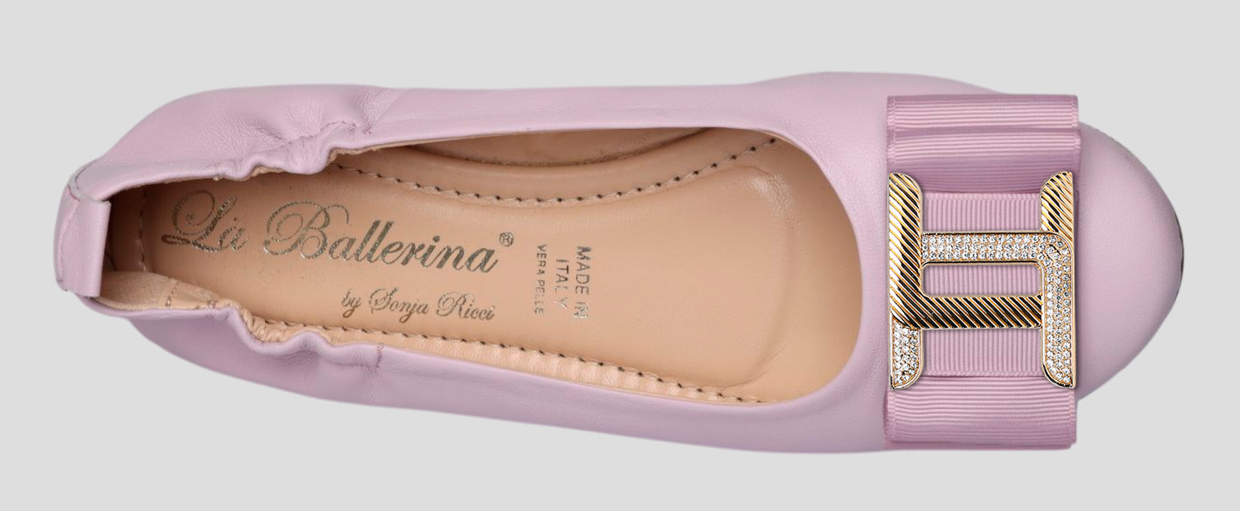 La Ballerina Soft – Bequeme Damen-Ballerinas aus Leder mit Elastik lavanda[58] - La Ballerina
