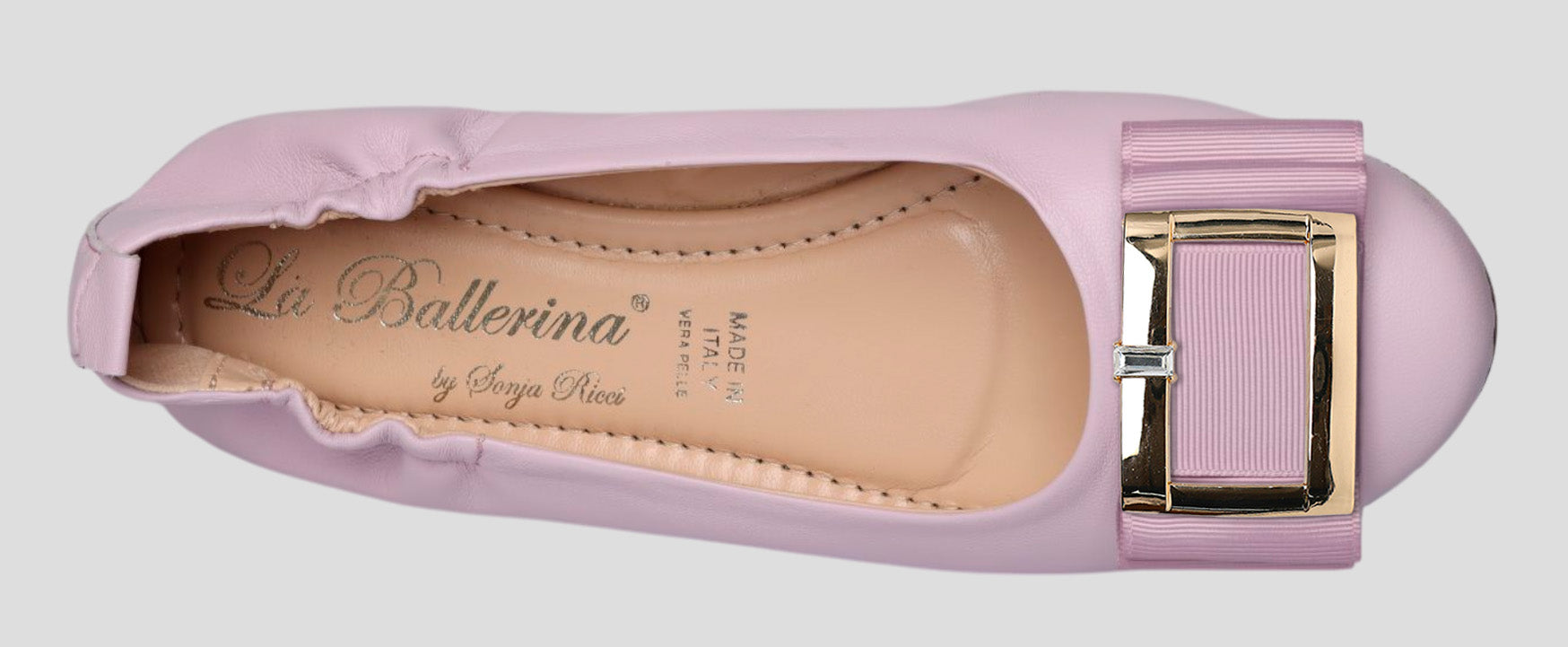 La Ballerina Soft – Bequeme Damen-Ballerinas aus Leder mit Elastik lavanda[58] - La Ballerina