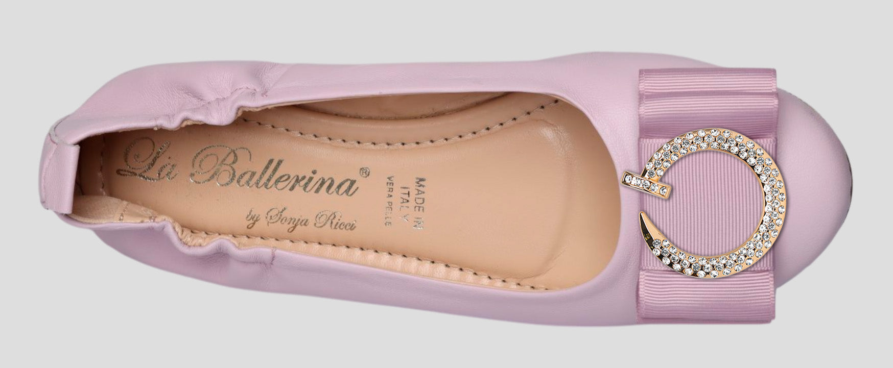 La Ballerina Soft – Bequeme Damen-Ballerinas aus Leder mit Elastik lavanda[58] - La Ballerina