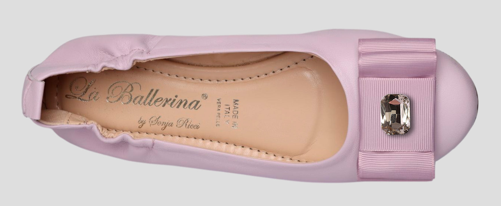 La Ballerina Soft – Bequeme Damen-Ballerinas aus Leder mit Elastik lavanda[58] - La Ballerina