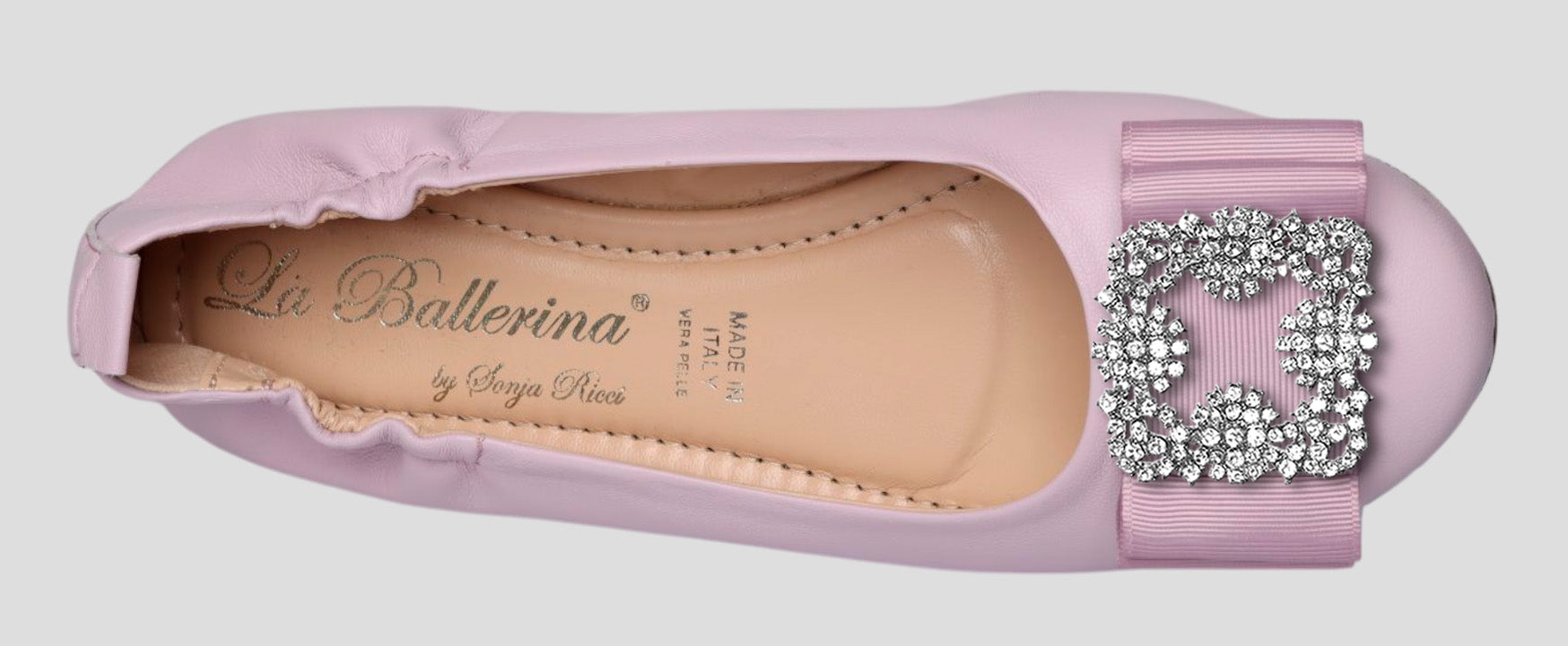 La Ballerina Soft – Bequeme Damen-Ballerinas aus Leder mit Elastik lavanda[58] - La Ballerina