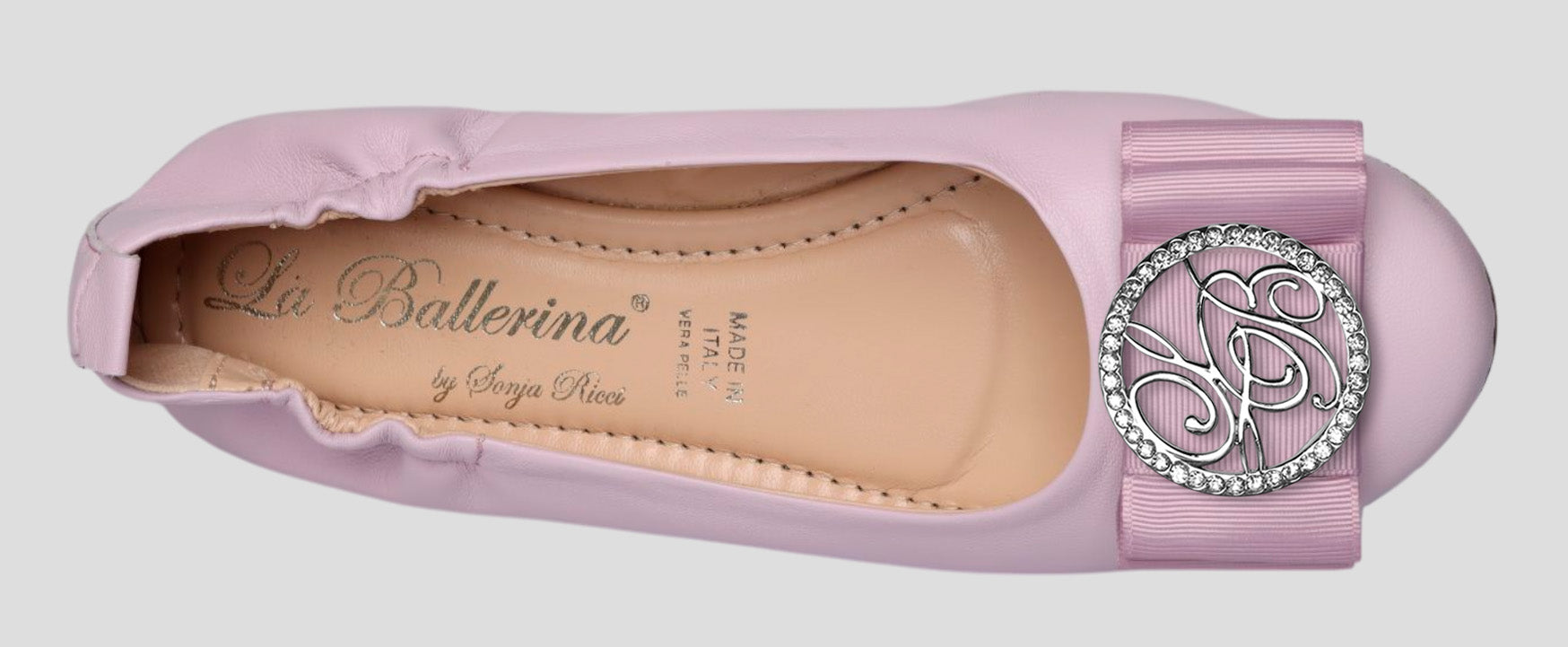 La Ballerina Soft – Bequeme Damen-Ballerinas aus Leder mit Elastik lavanda[58] - La Ballerina
