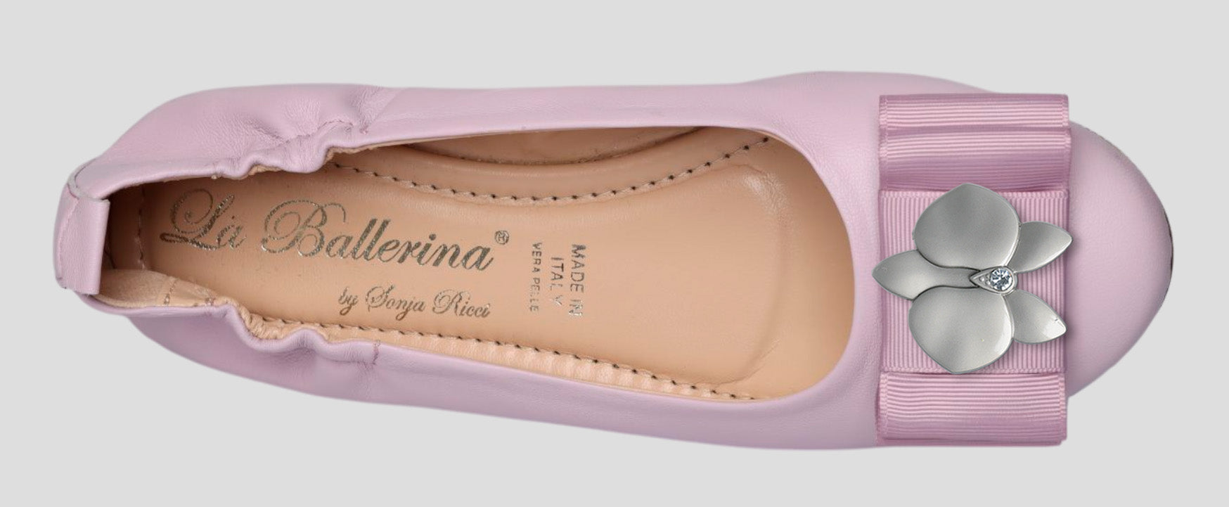 La Ballerina Soft – Bequeme Damen-Ballerinas aus Leder mit Elastik lavanda[58] - La Ballerina