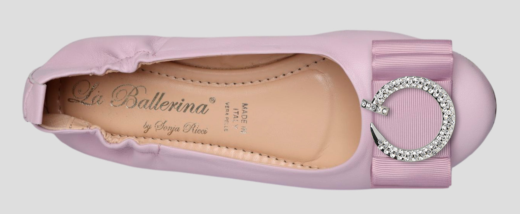 La Ballerina Soft – Bequeme Damen-Ballerinas aus Leder mit Elastik lavanda[58]
