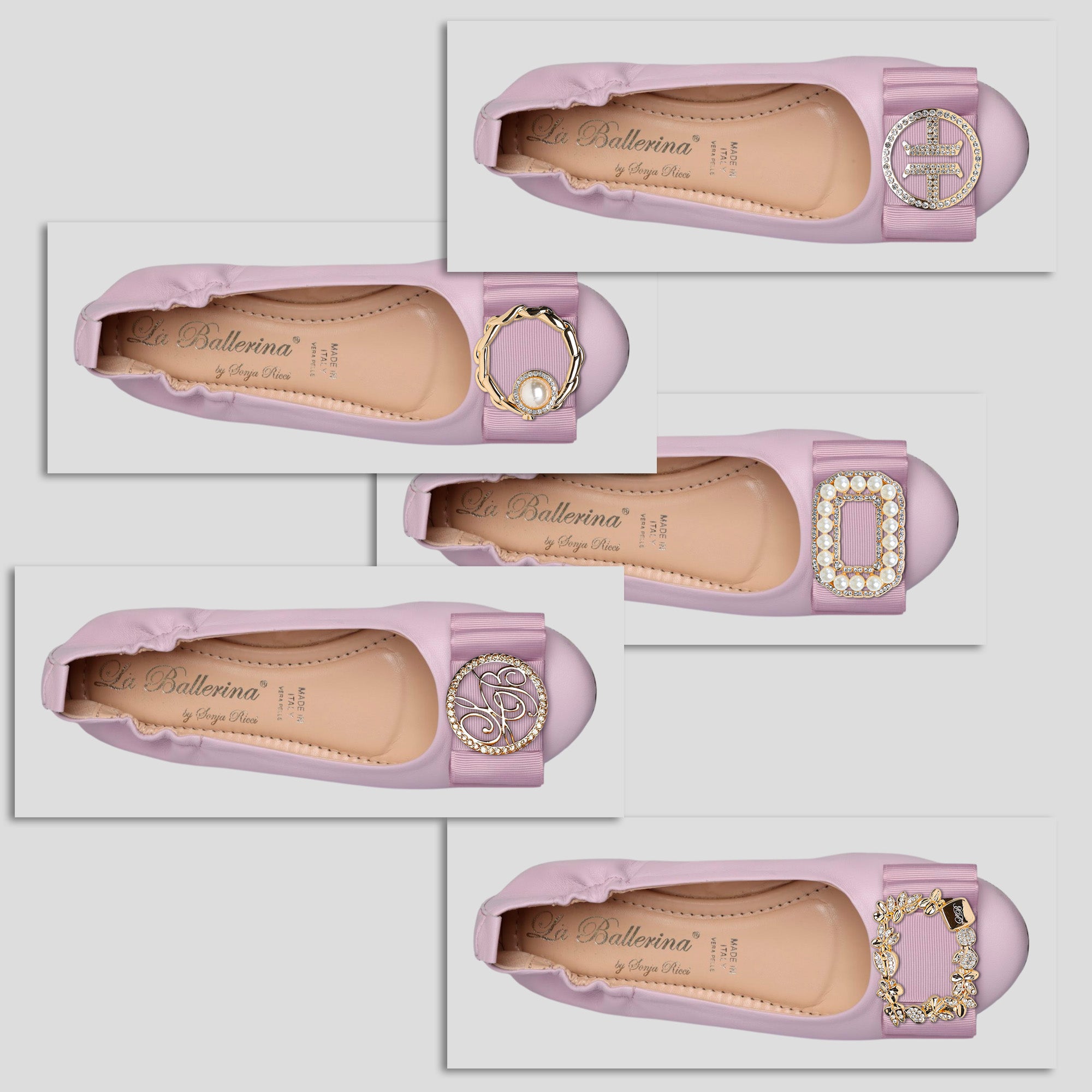 La Ballerina Soft – Bequeme Damen-Ballerinas aus Leder mit Elastik lavanda[58] - La Ballerina