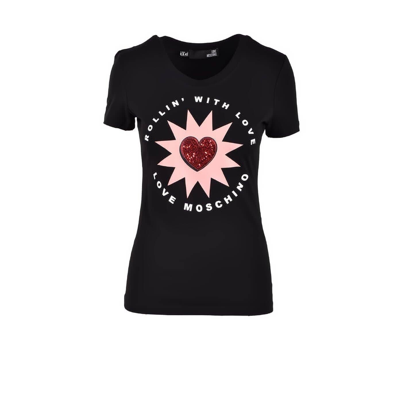 Love Moschino T-Shirt Damen | Rundhals | Kurzarm - La Ballerina