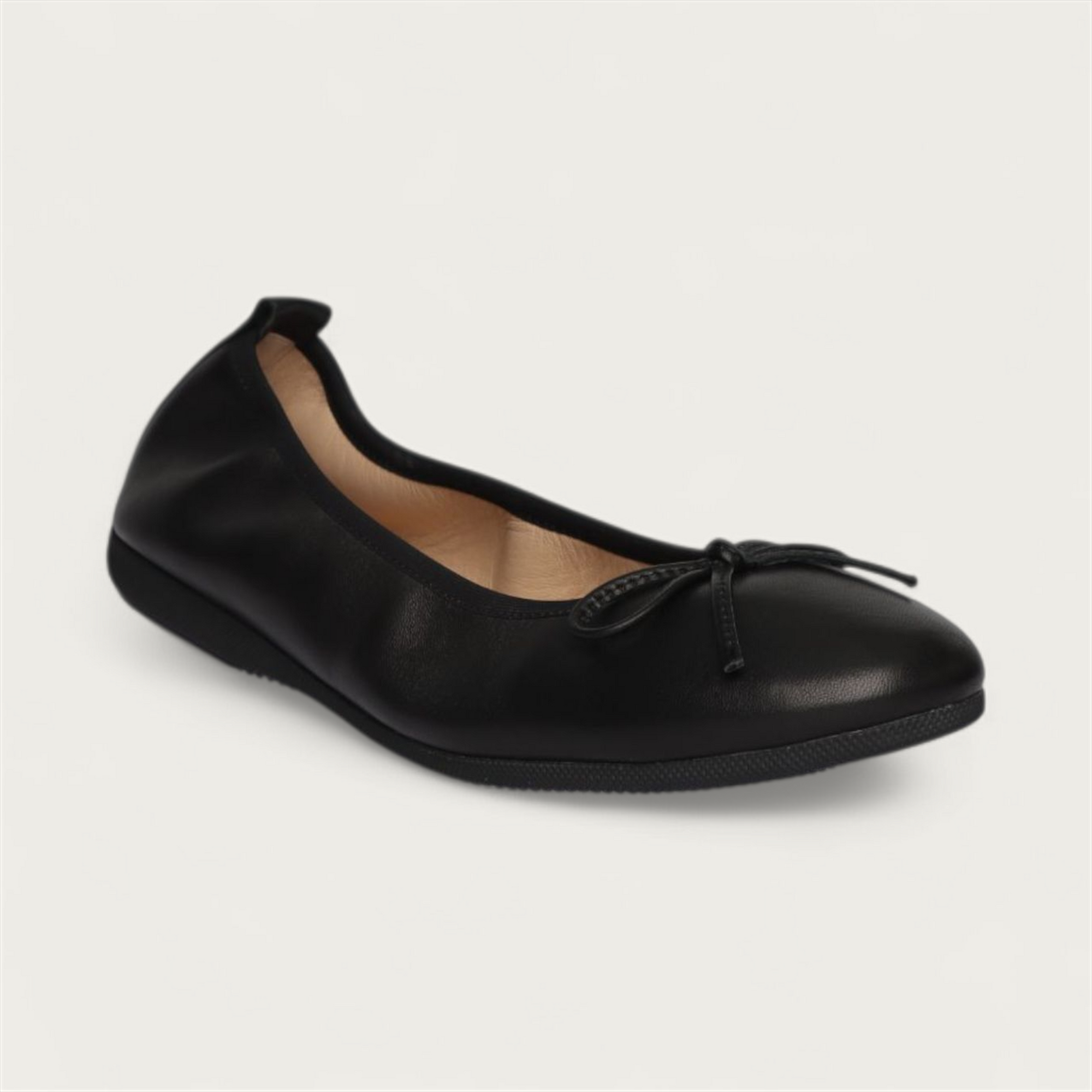 BASIC Damen-Ballerinas aus Nappaleder in Schwarz – N11-010 BASIC Ballerinas